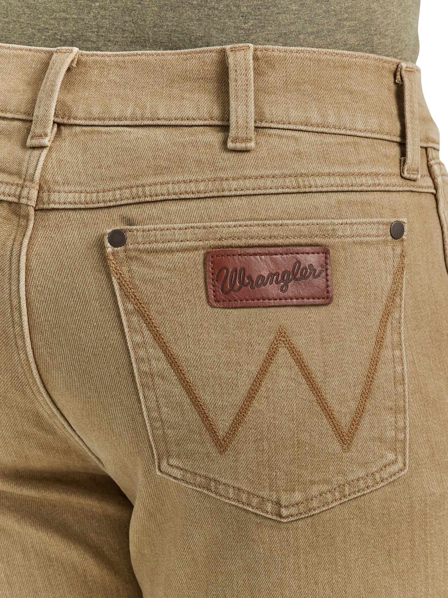 Color Wash Retro Slim Straight Jean in Saddle