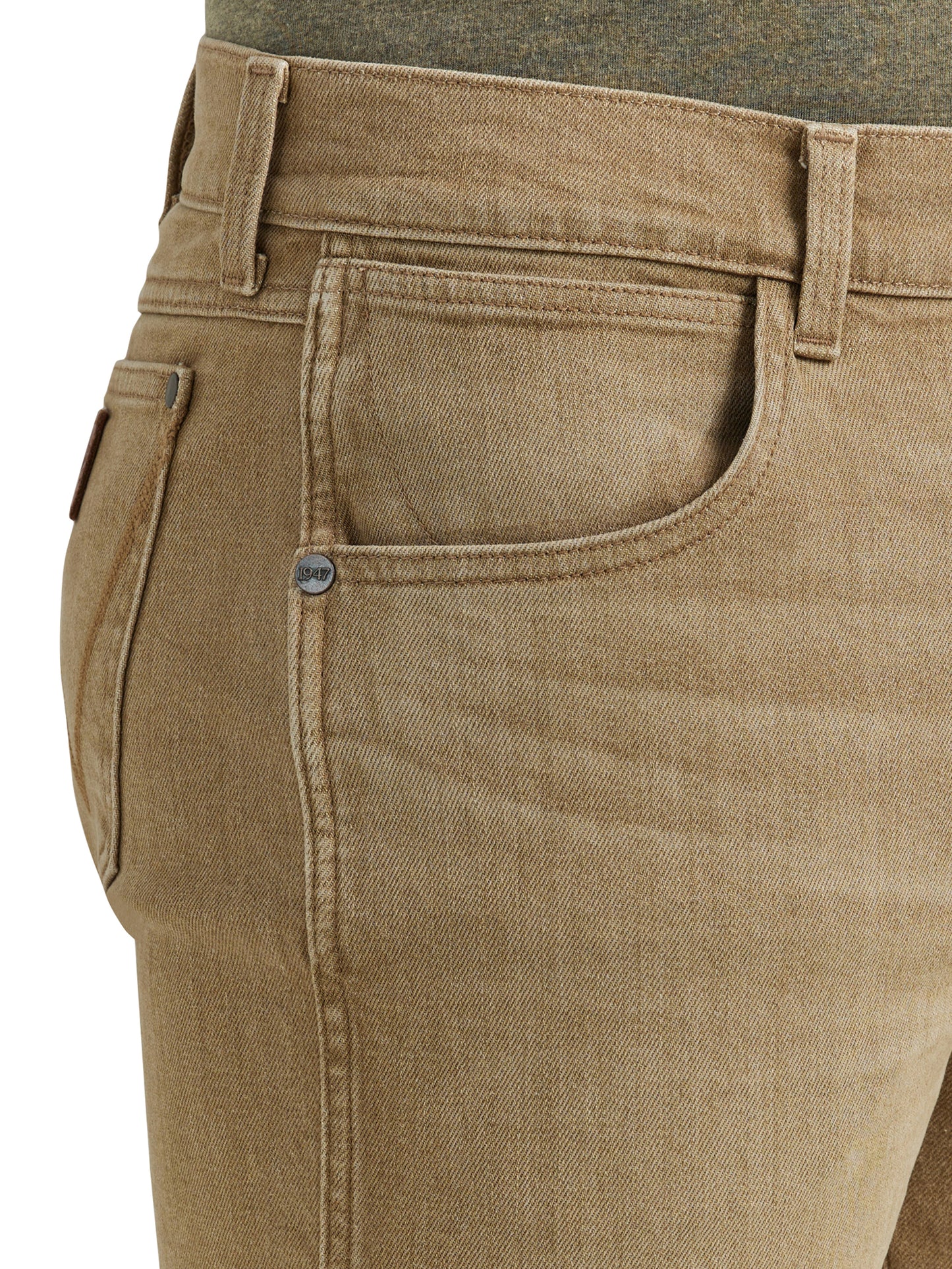 Color Wash Retro Slim Straight Jean in Saddle