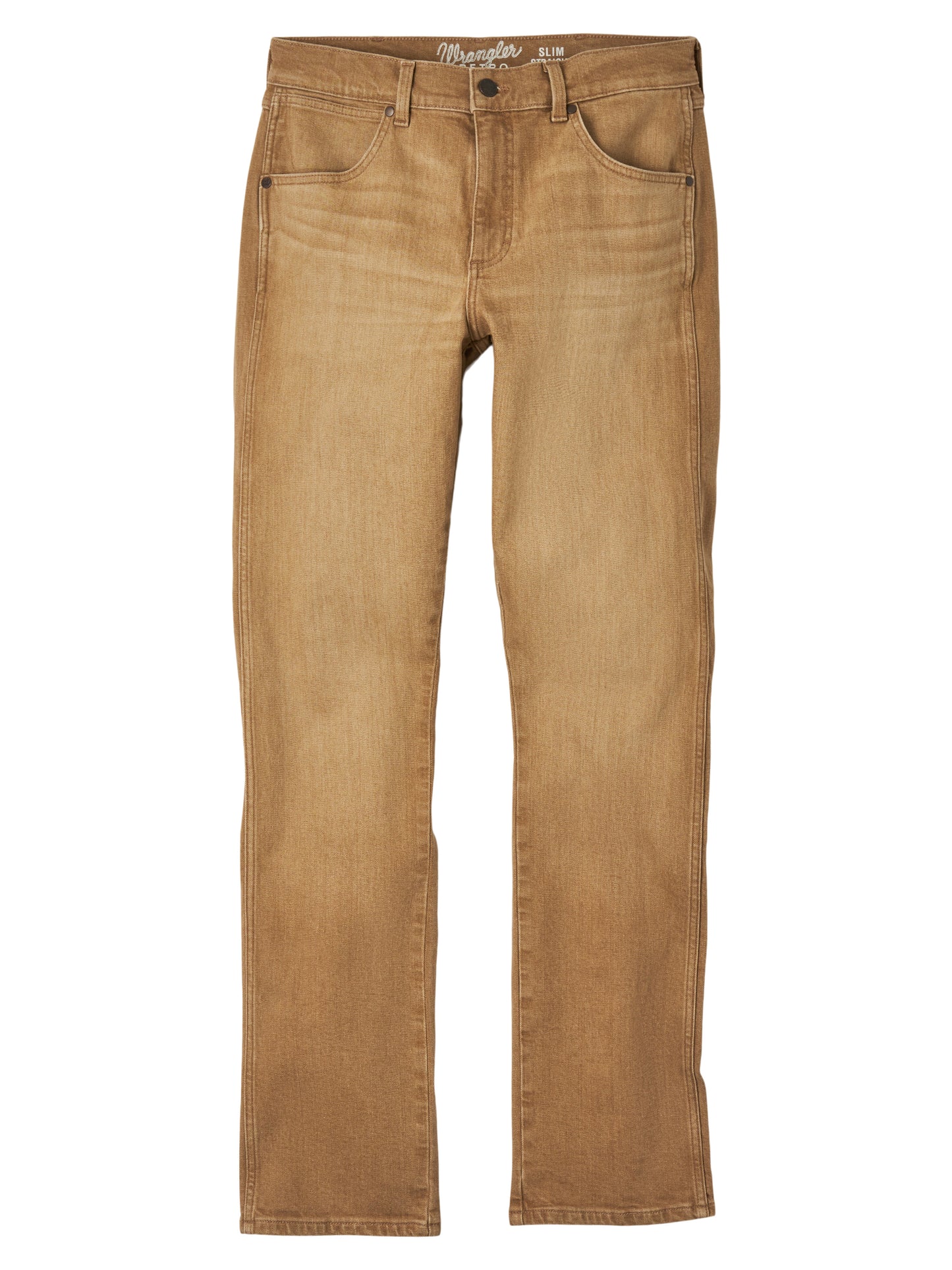 Color Wash Retro Slim Straight Jean in Saddle
