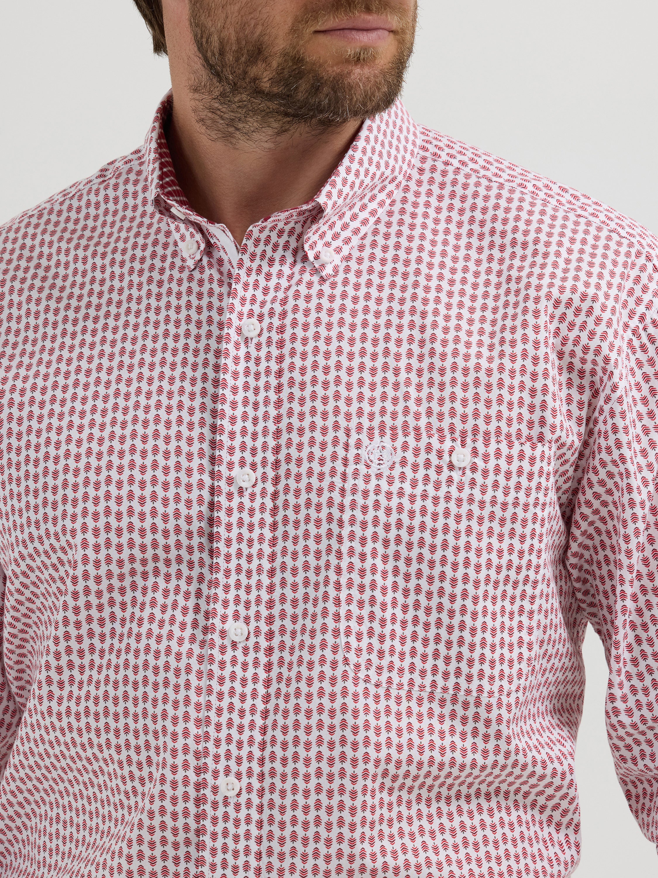 Wrangler George Strait Western Shirt - Red Pine