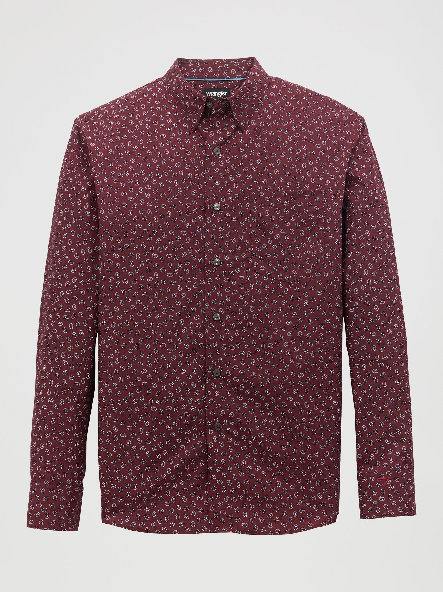 Wrangler Cody Johnson Western Shirt - Burgundy Print