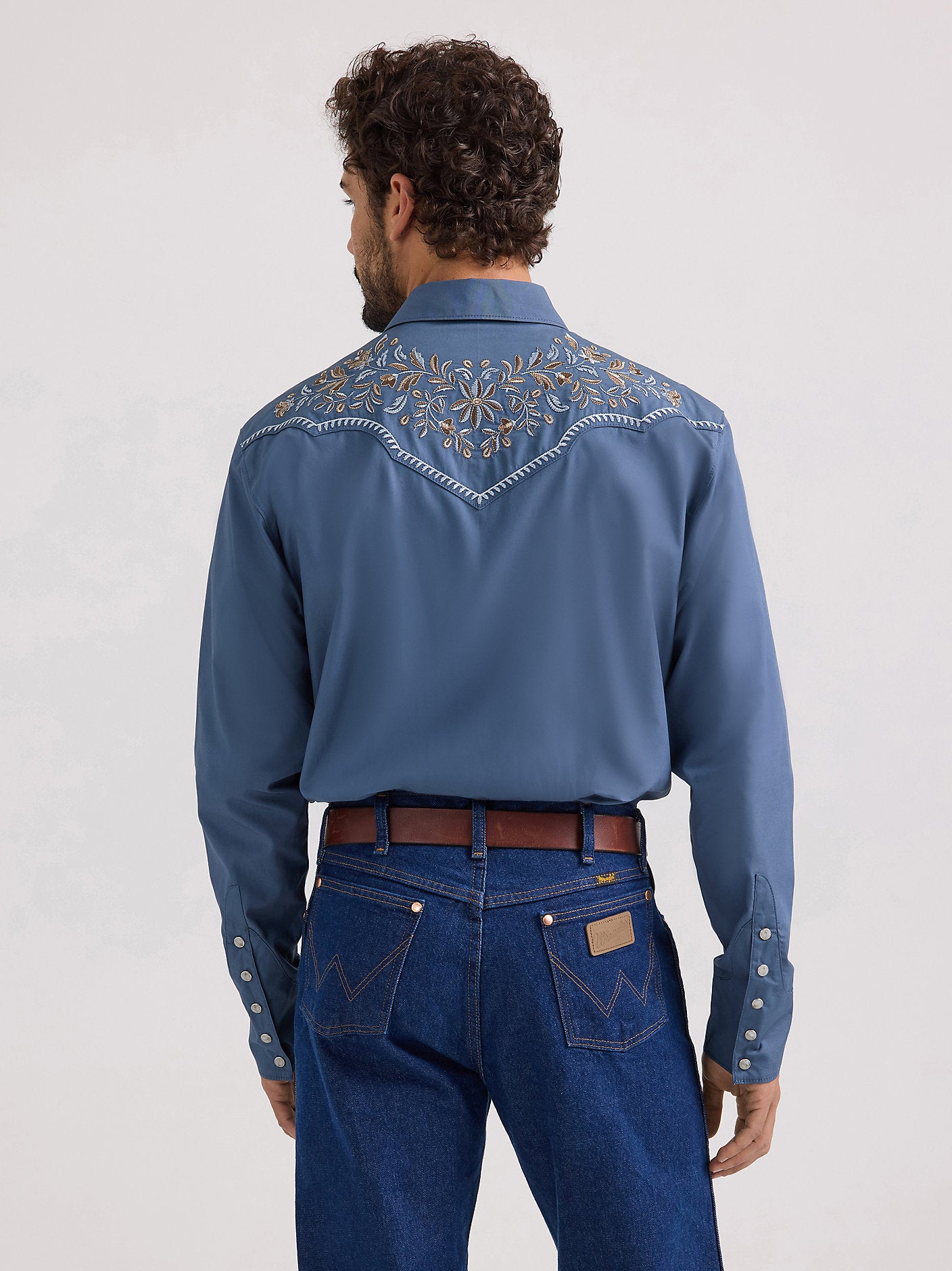 Rodeo Ben Western Snap Shirt - Bluebell