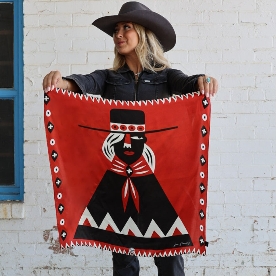 Shorty Scarf- Girl with the Wide Brimmed Hat