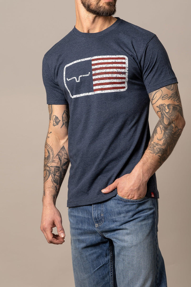 American Trucker Tee in Navy