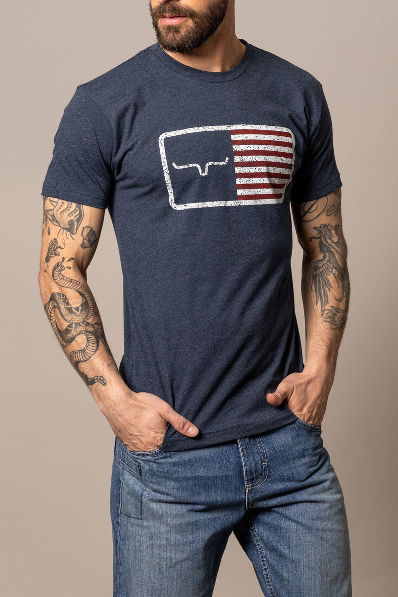 American Trucker Tee in Navy