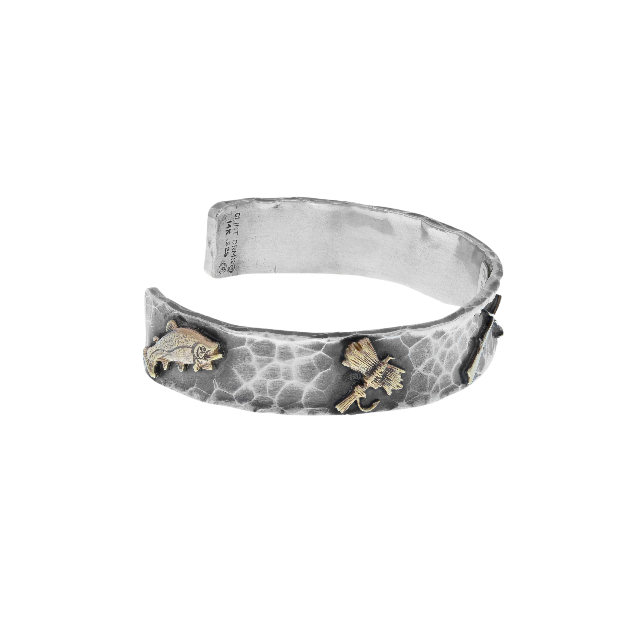 Sterling Silver Bracelet 1422 14k Yellow Gold Sportsman Series