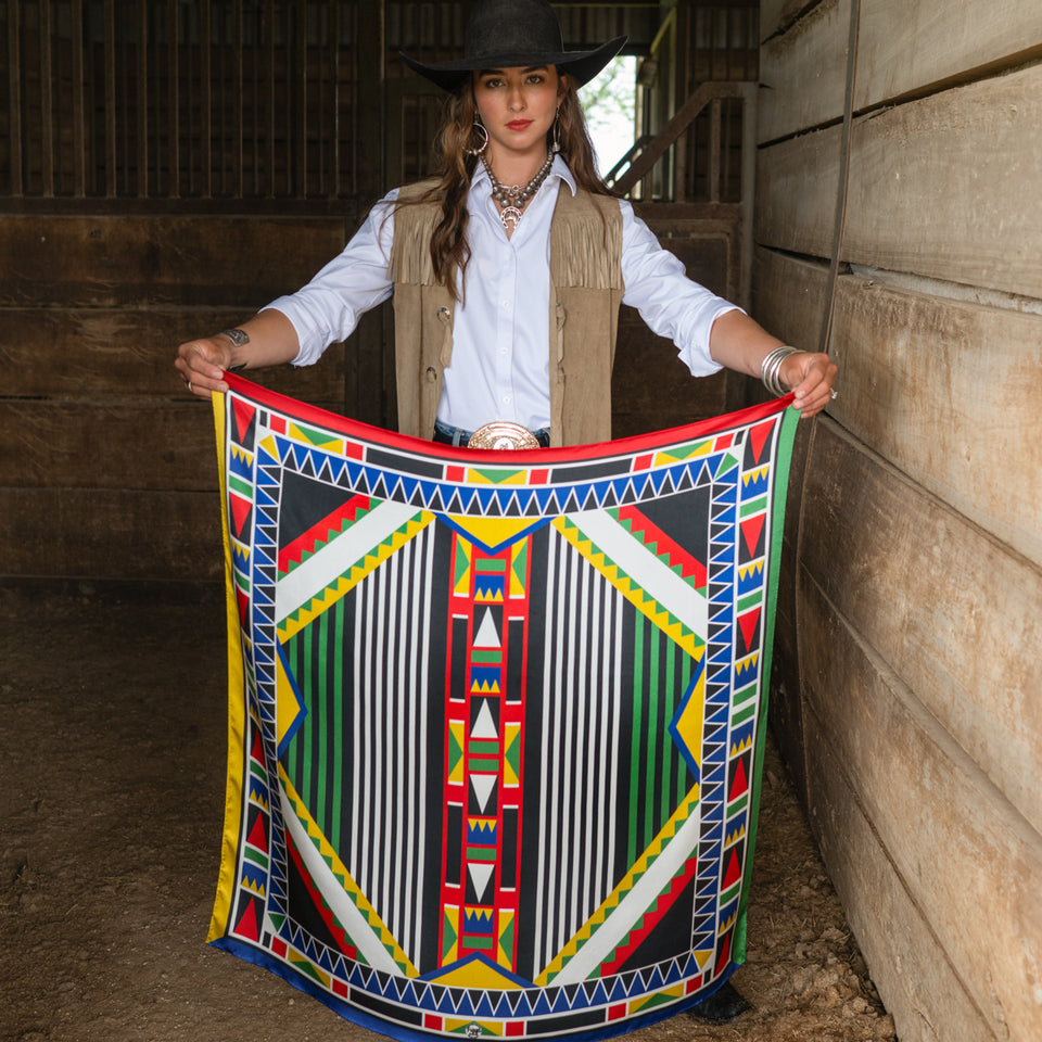 Long & Tall Scarf - Highly Decorated