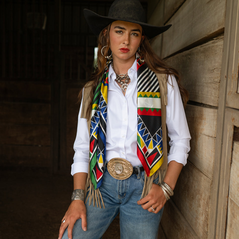 Long & Tall Scarf - Highly Decorated