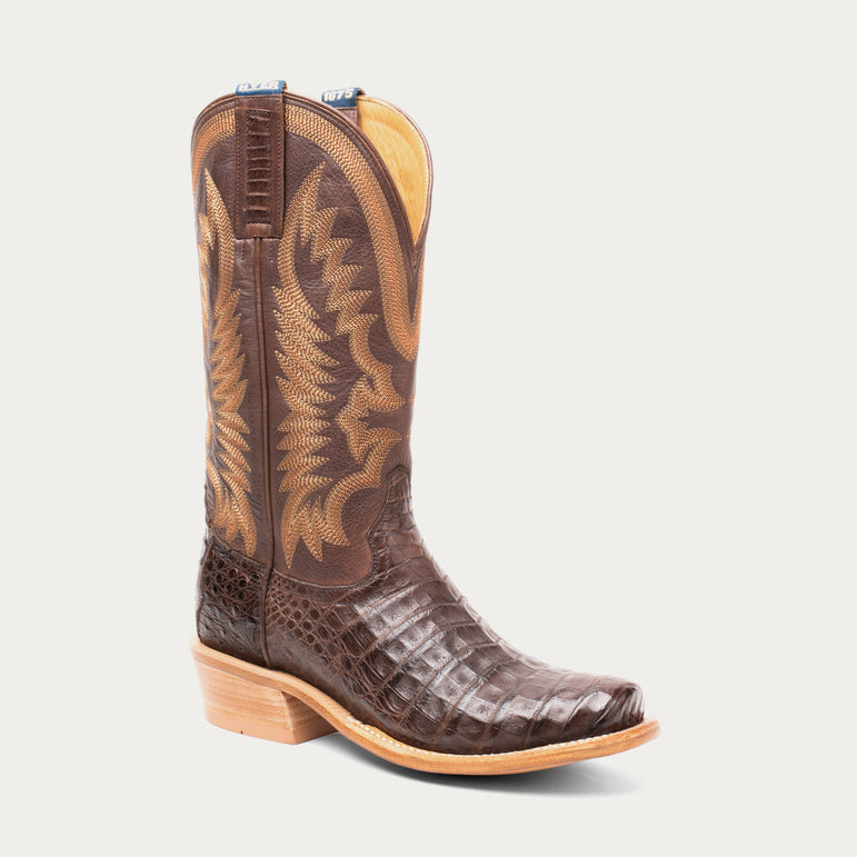 Pratt Cutter Toe Caiman Cowboy Boot