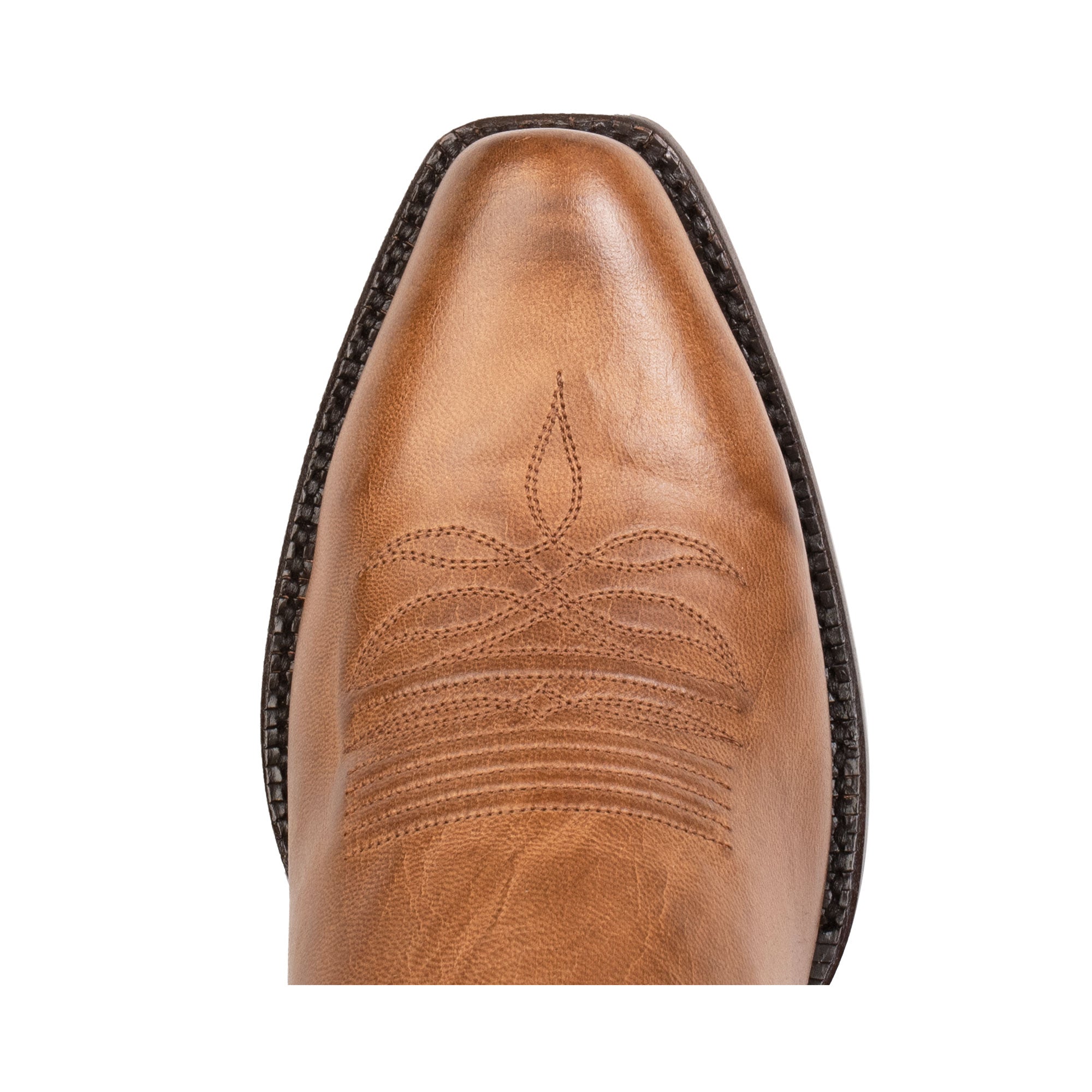 The Hudson Elite Toe Boot in Tan Mad Dog Goat