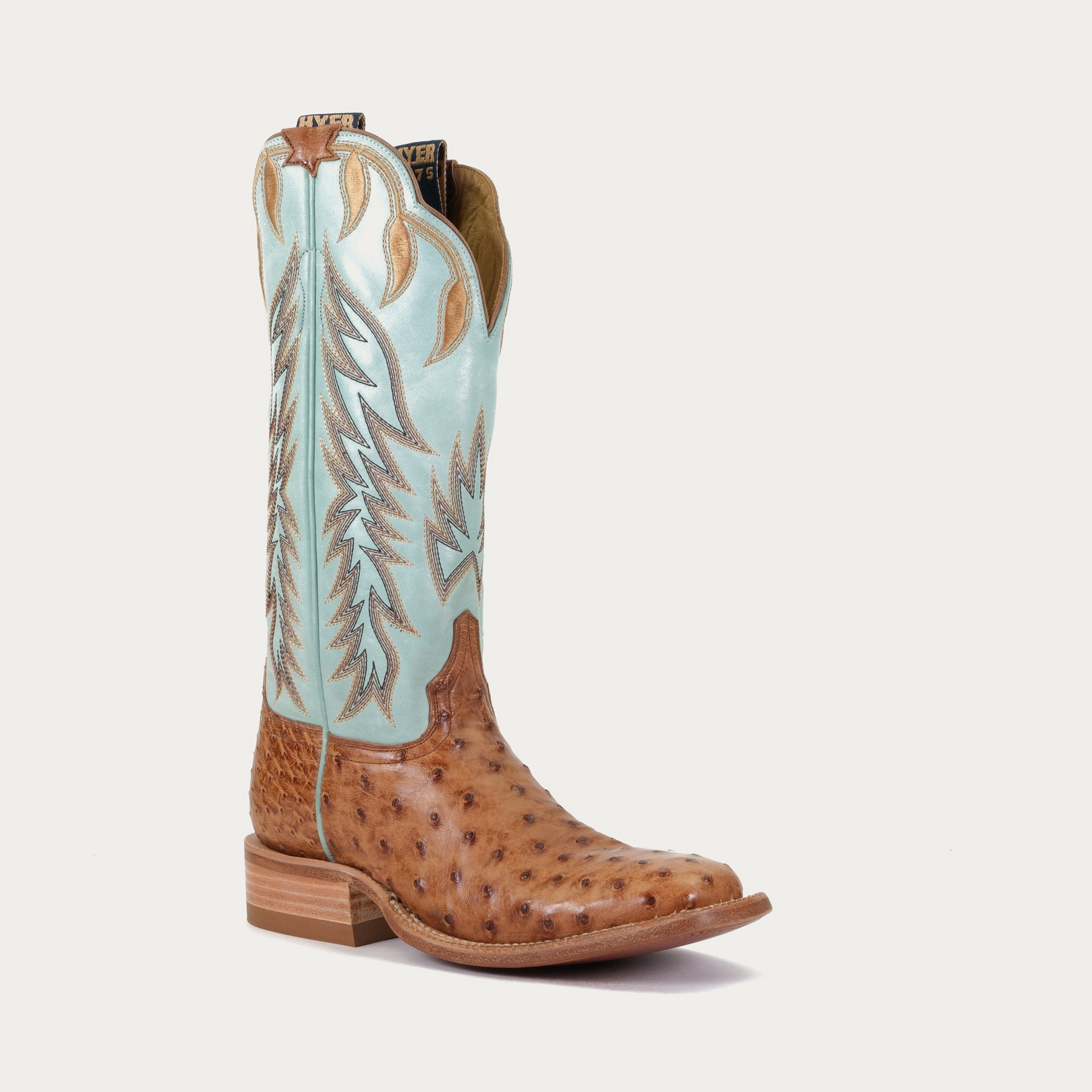 Harper Square Toe Ostrich Cowgirl Boot