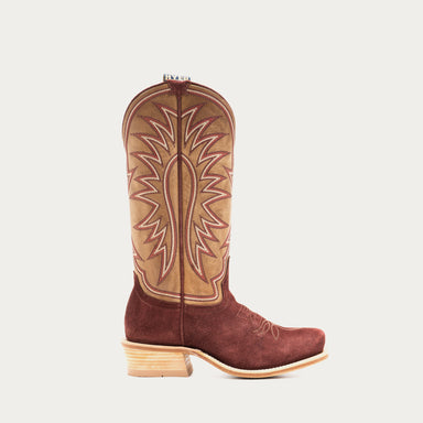 Rose Hill Cutter Toe Cowgirl Boot Burgundy