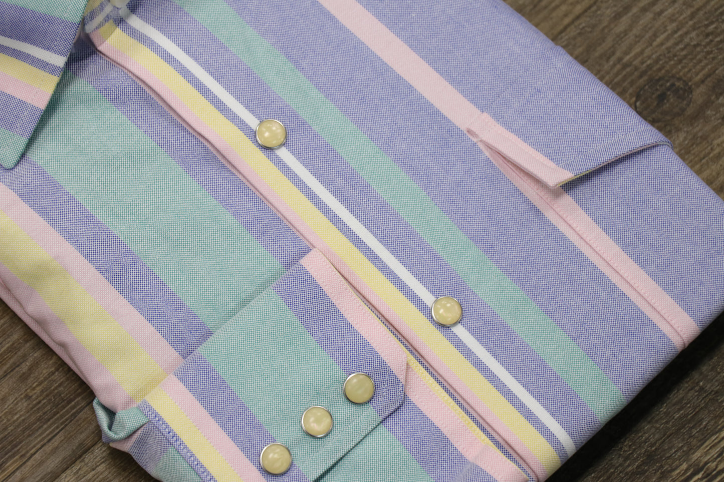 Palomino Pearl Snap - 1994 Rodeo Stripe Oxford