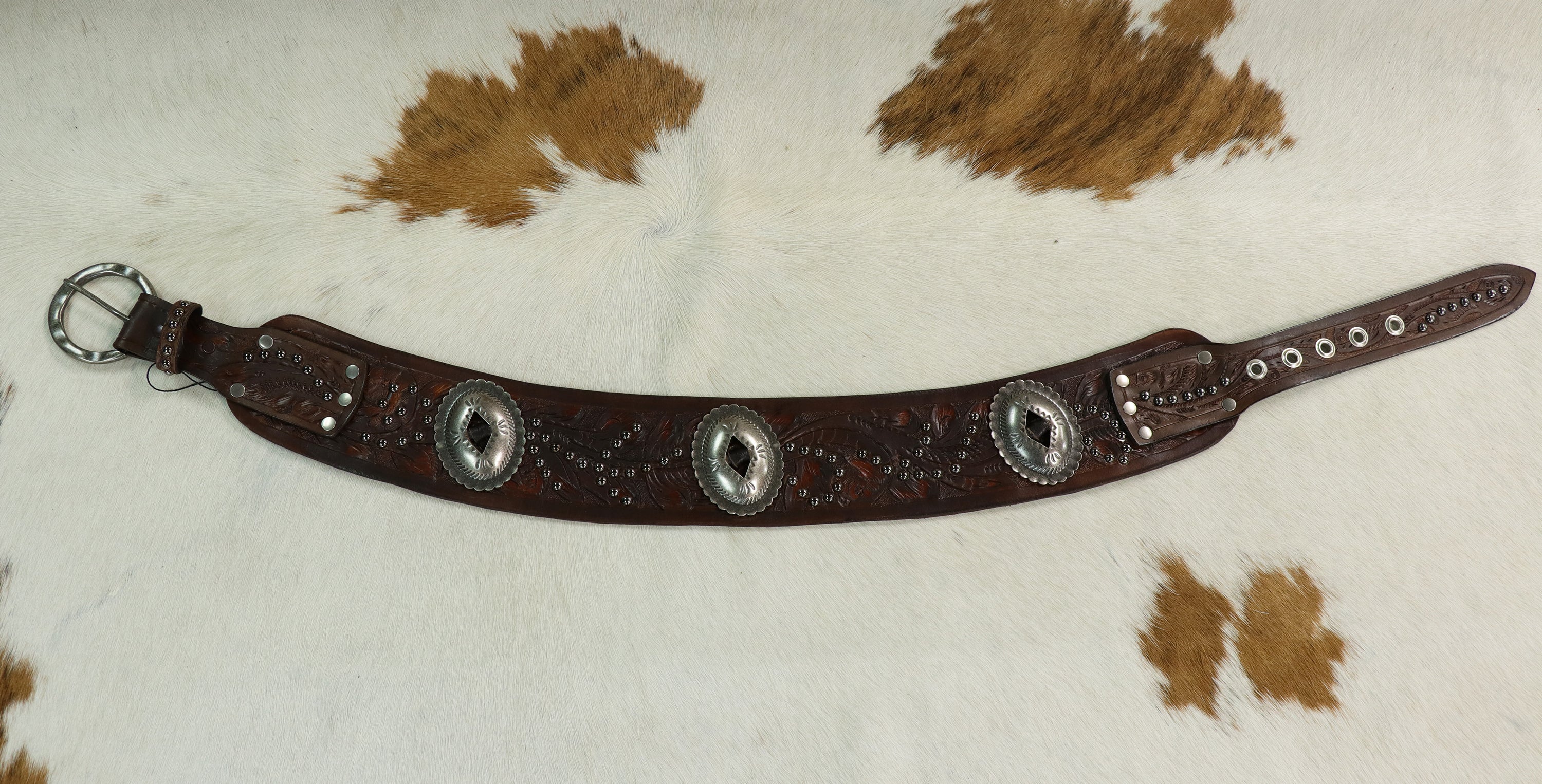 1004TL Tooled Belt in Brown