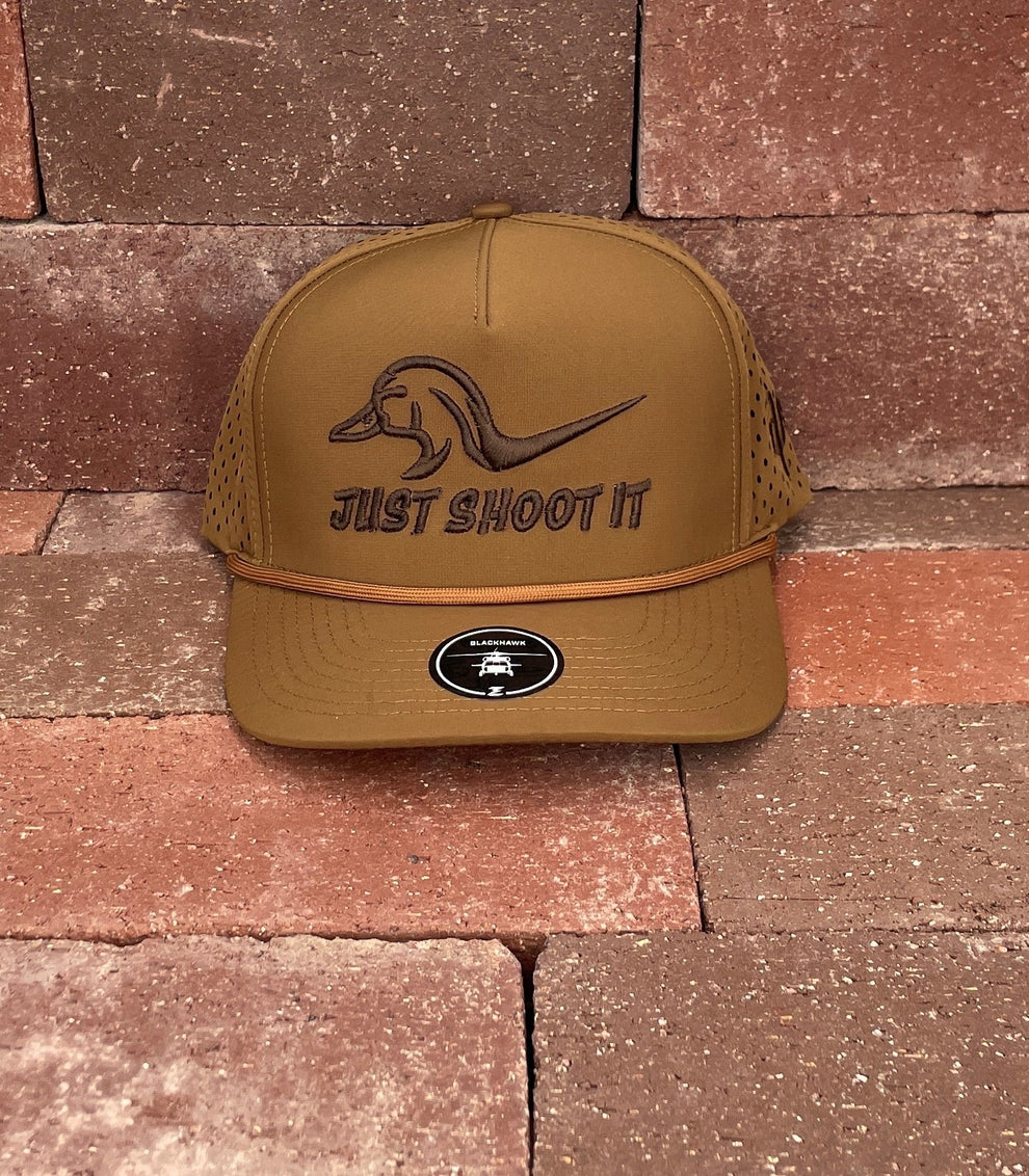 Just Shoot It Chocolate Puff Hat in Caramel