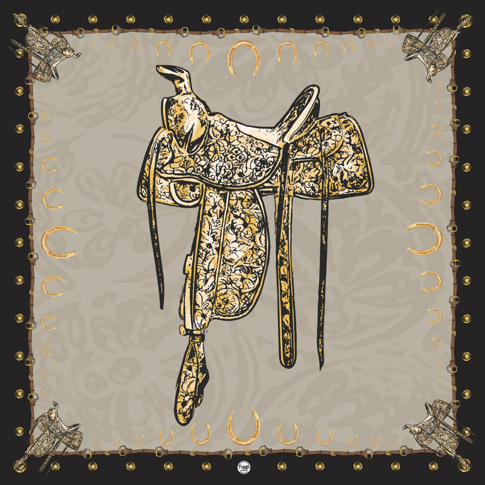 Long & Tall Scarf - Saddle Up