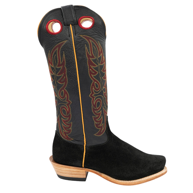 Black Roughout 15" Cowboy Boots