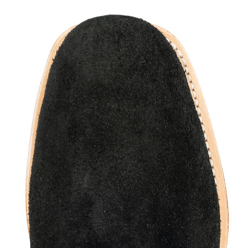 Black Roughout 15" Cowboy Boots