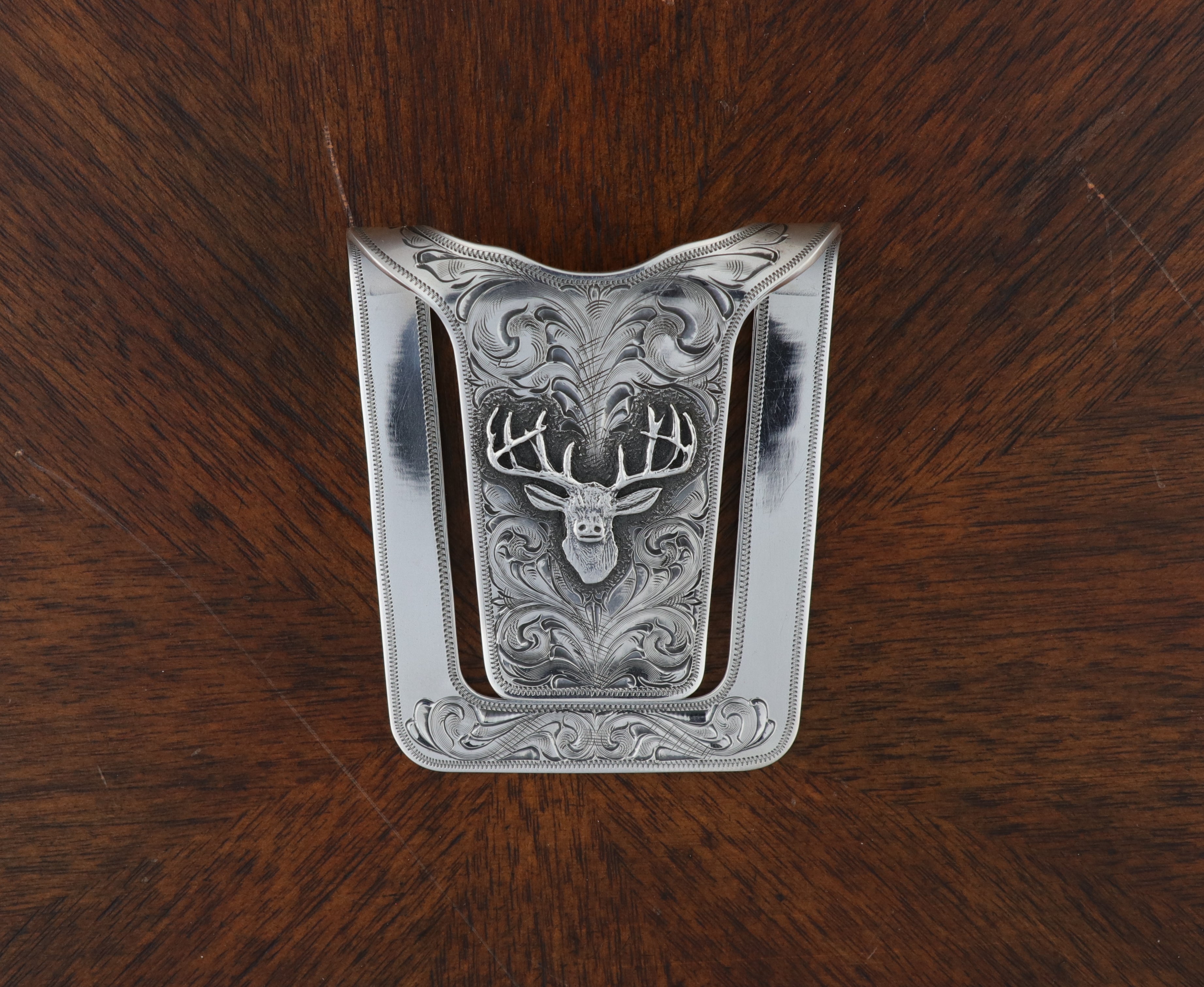 San Augustine 1827 Sterling Silver Money Clip - Deer