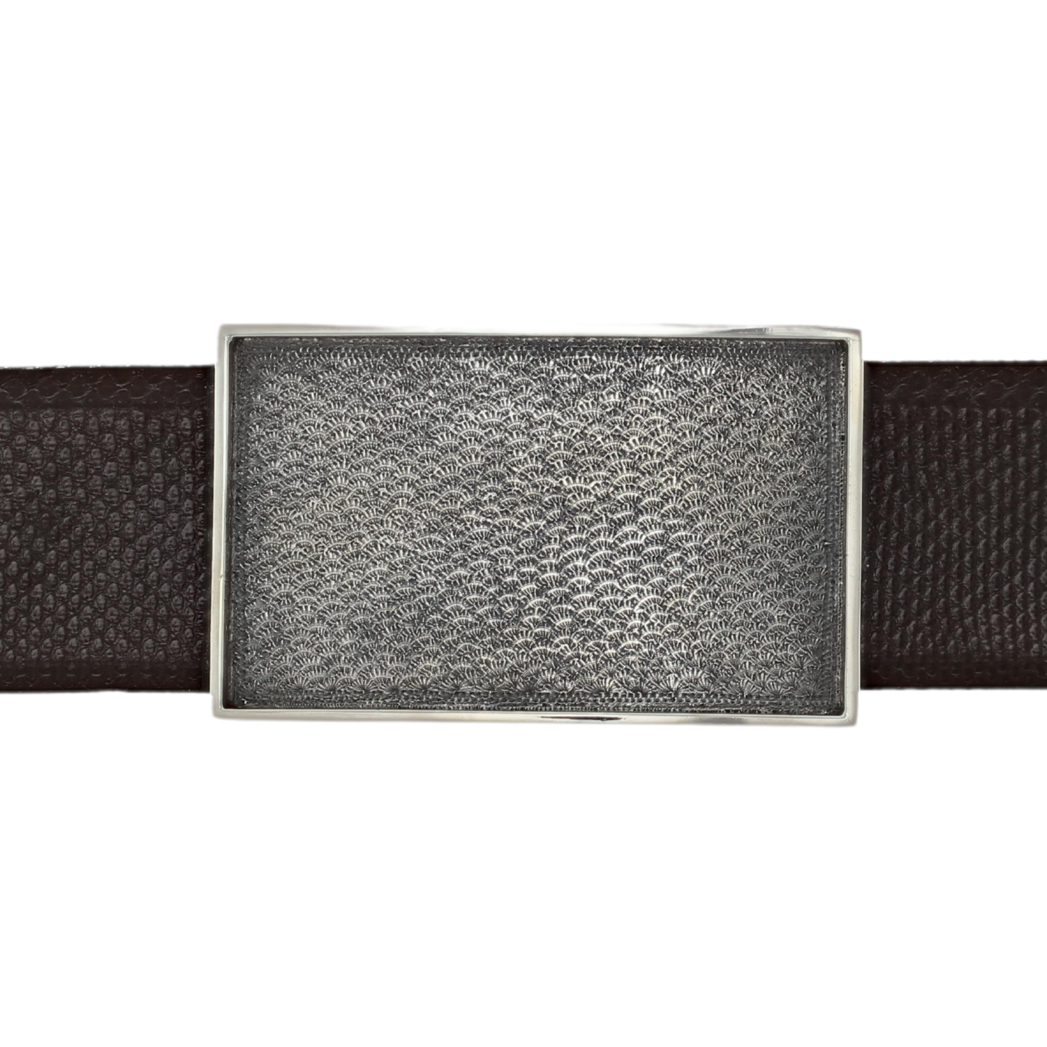 Zapata 1611 Wheatgrass Engraved Sterling Trophy Buckle