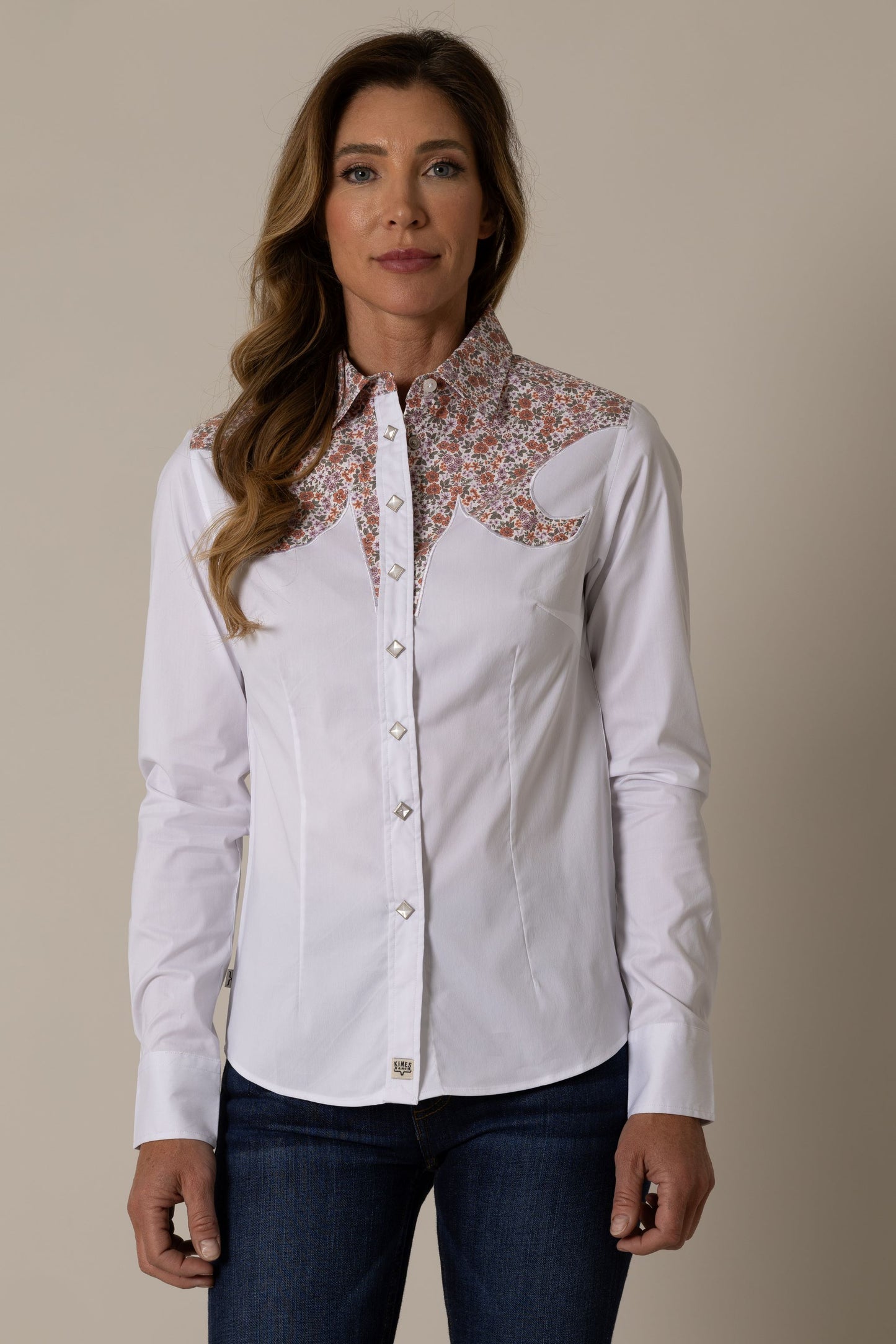 Alice Snap Shirt in White