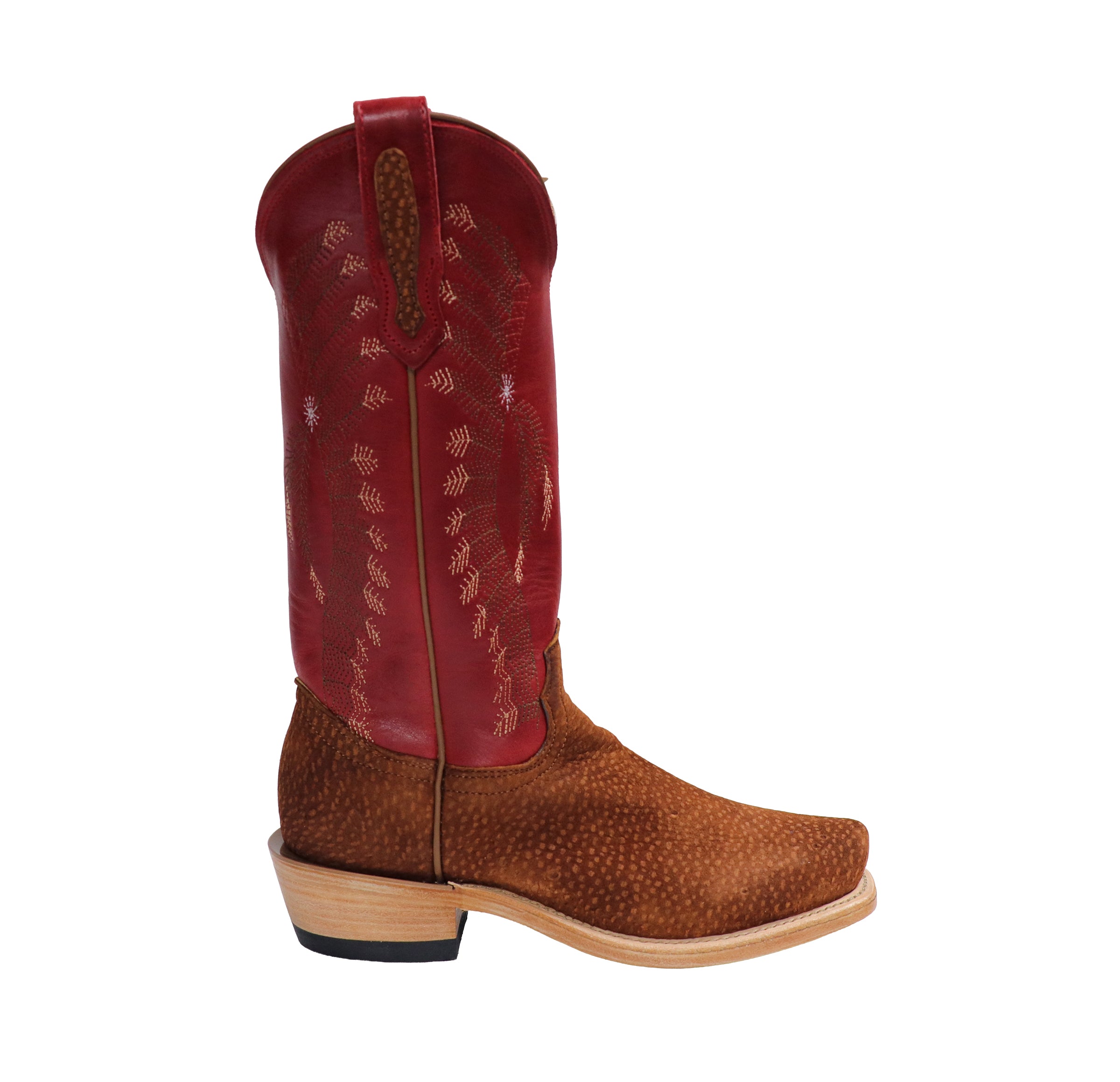 Rust Capybara with Red Headdress Cowboy Boots