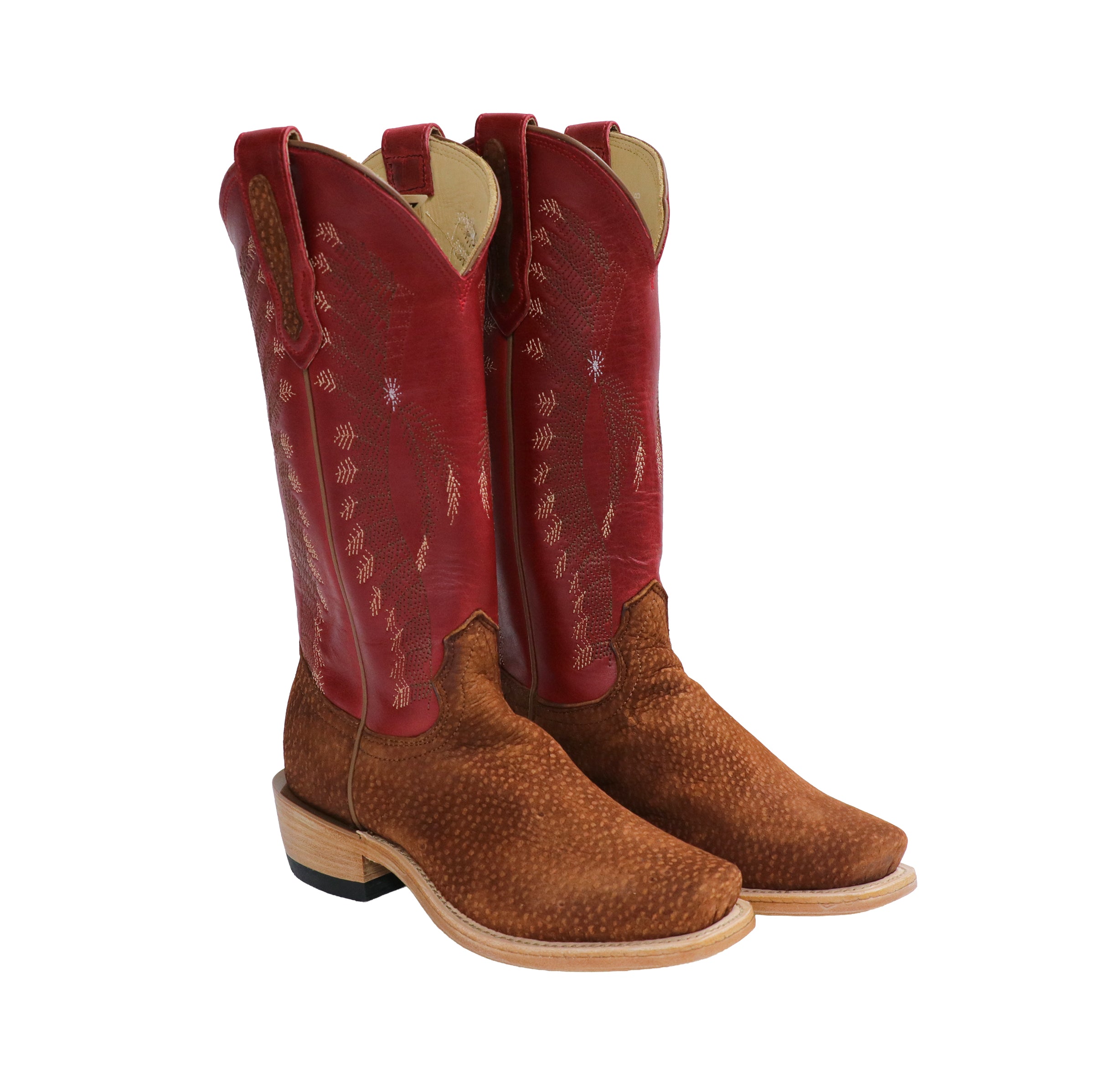 Rust Capybara with Red Headdress Cowboy Boots