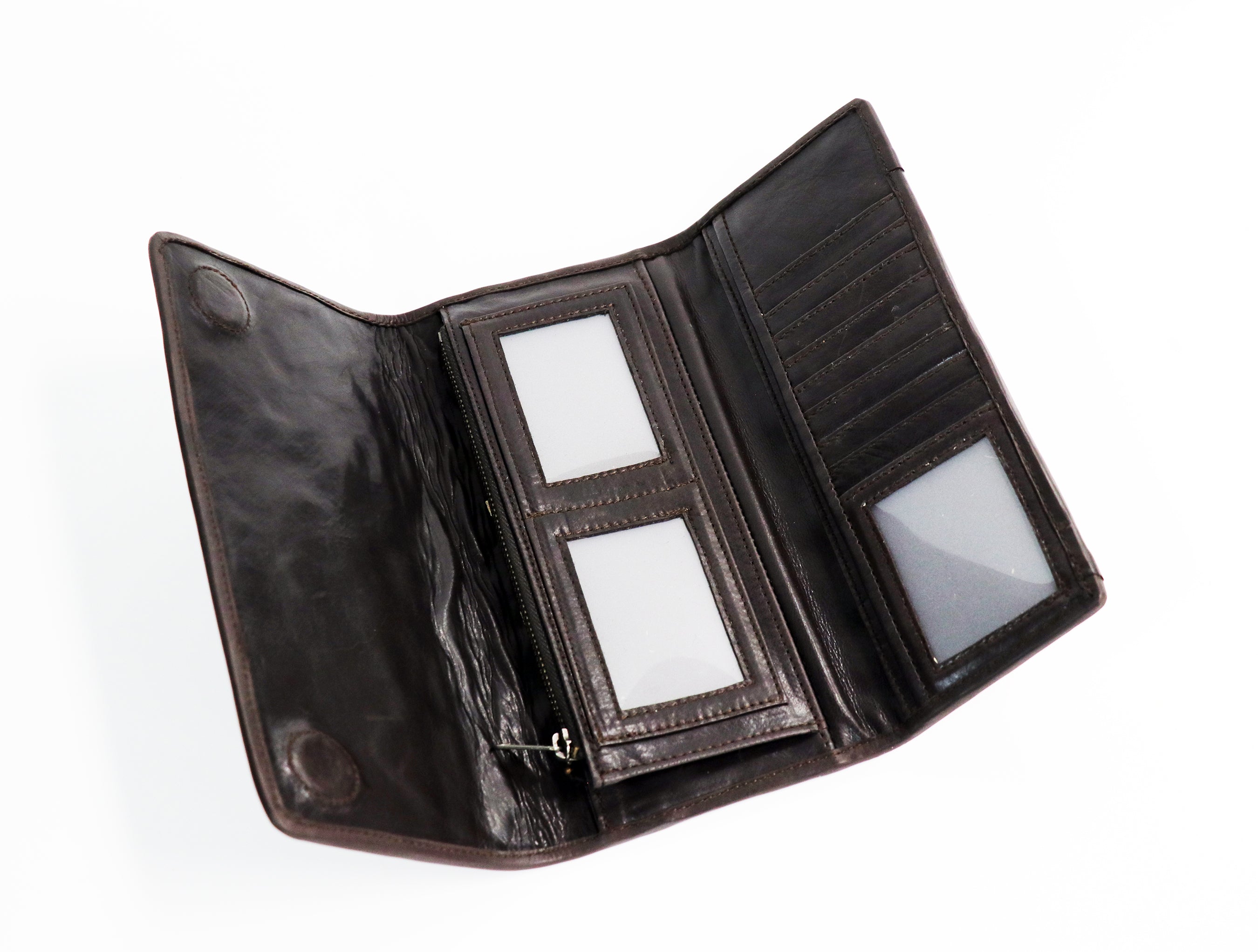 021TL Tooled Saddle Tan w/ Ivory Inlay Wallet