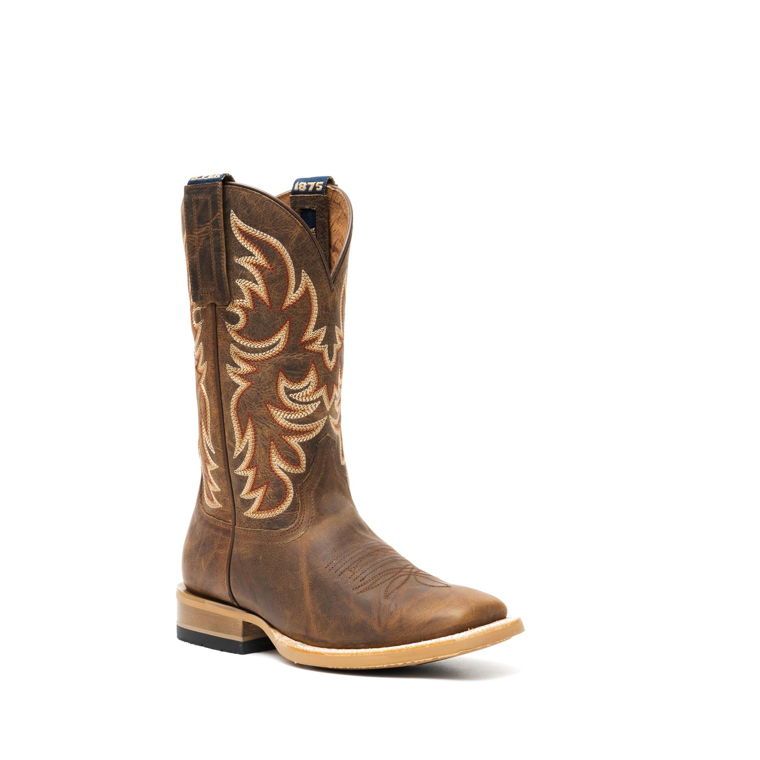 Topeka Square Toe WesTrail Cowgirl Boot Saddle Tan