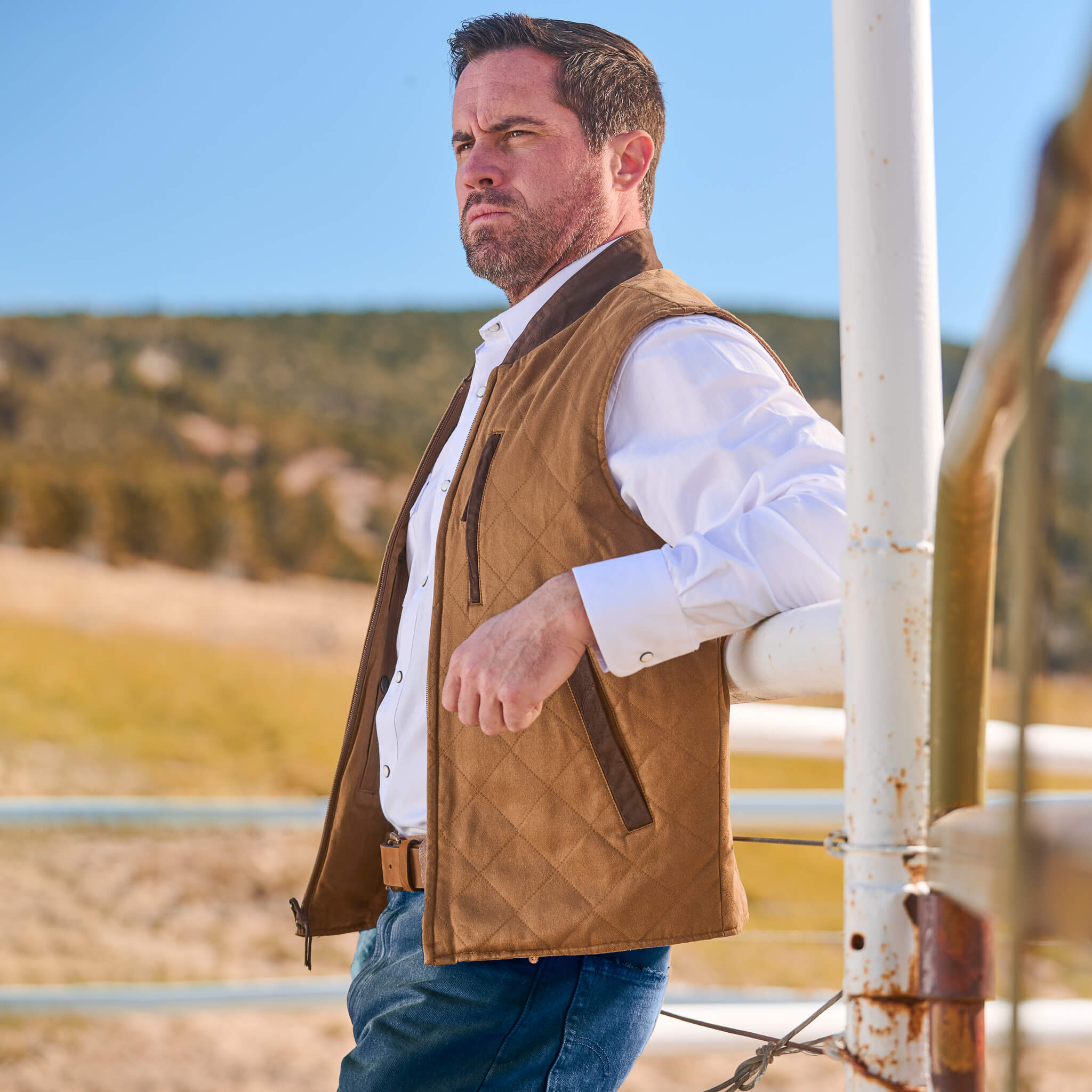 Kennesaw Concealed Carry Quilted Vest in Tan