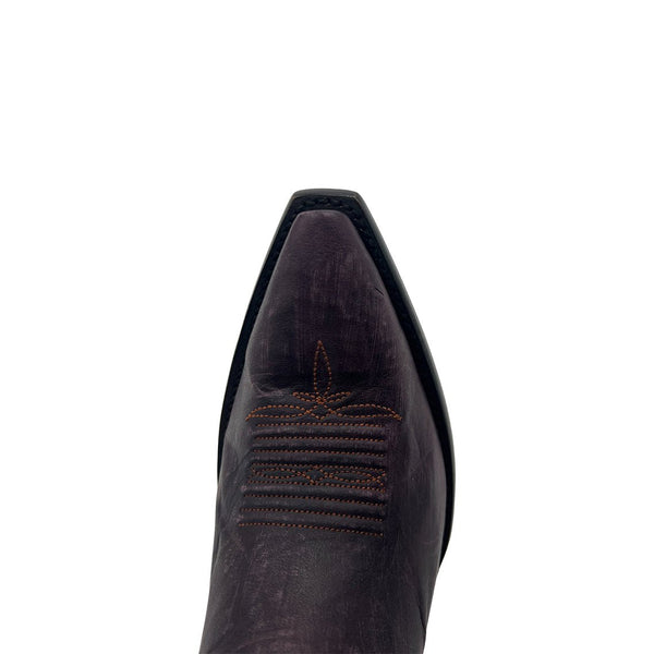 Yucatan Cowgirl Boots in Vesuvio Plum