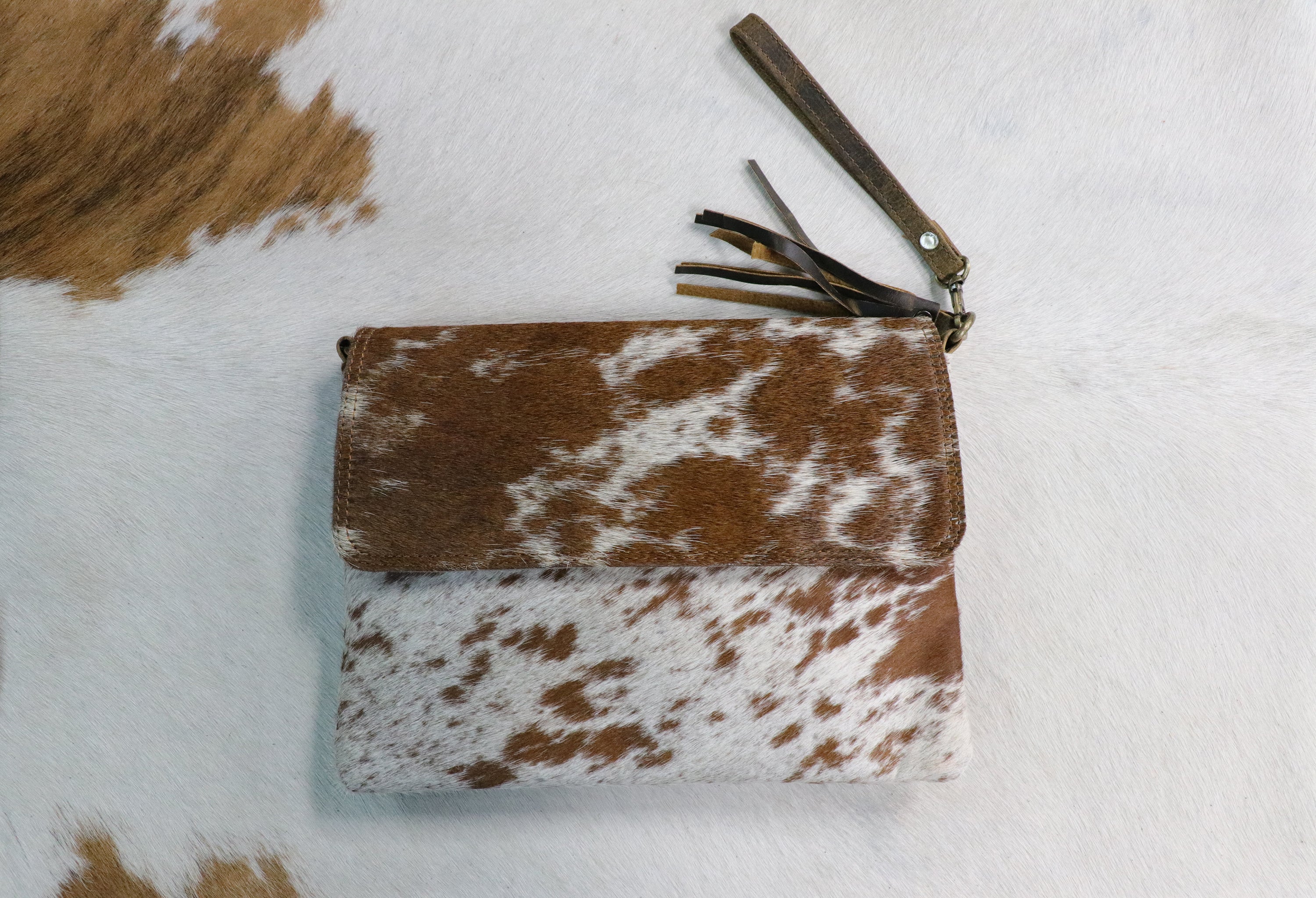 Large Cowhide Envelope Crossbody