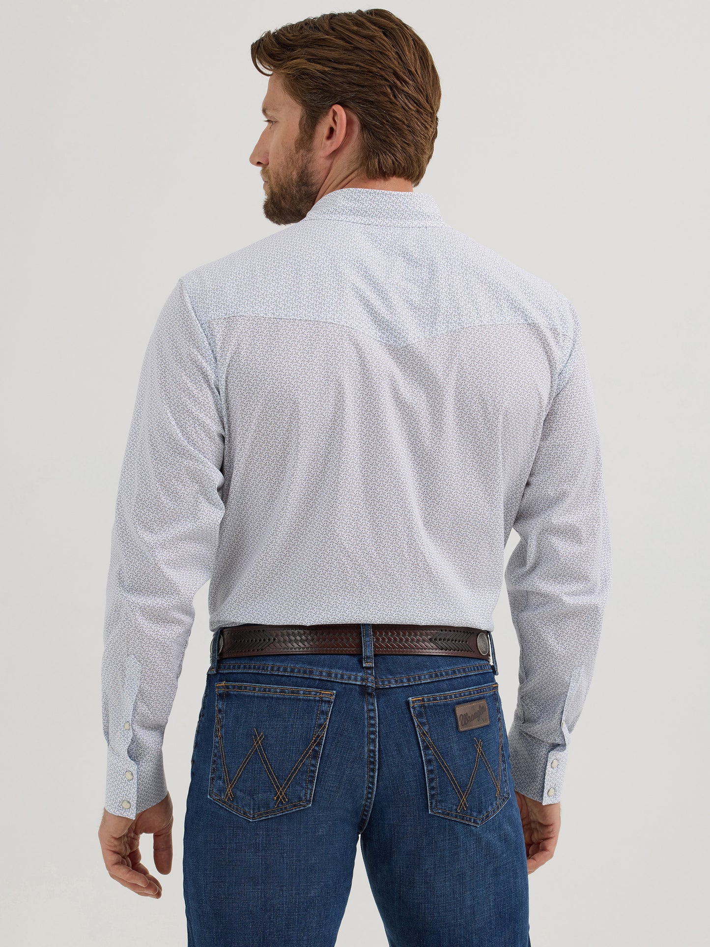 20X Advanced Comfort Western Shirt in White Feather