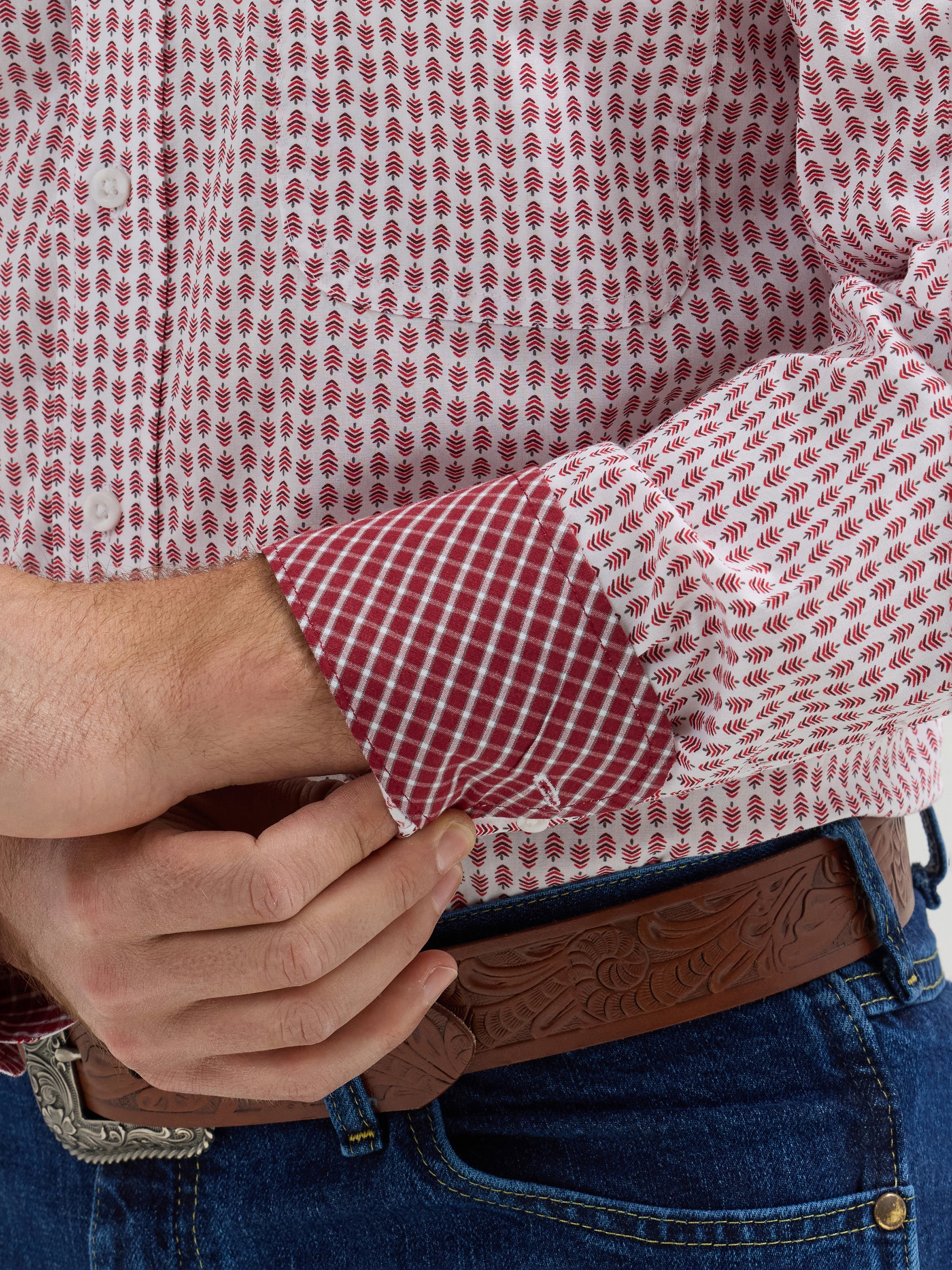 Wrangler George Strait Western Shirt - Red Pine