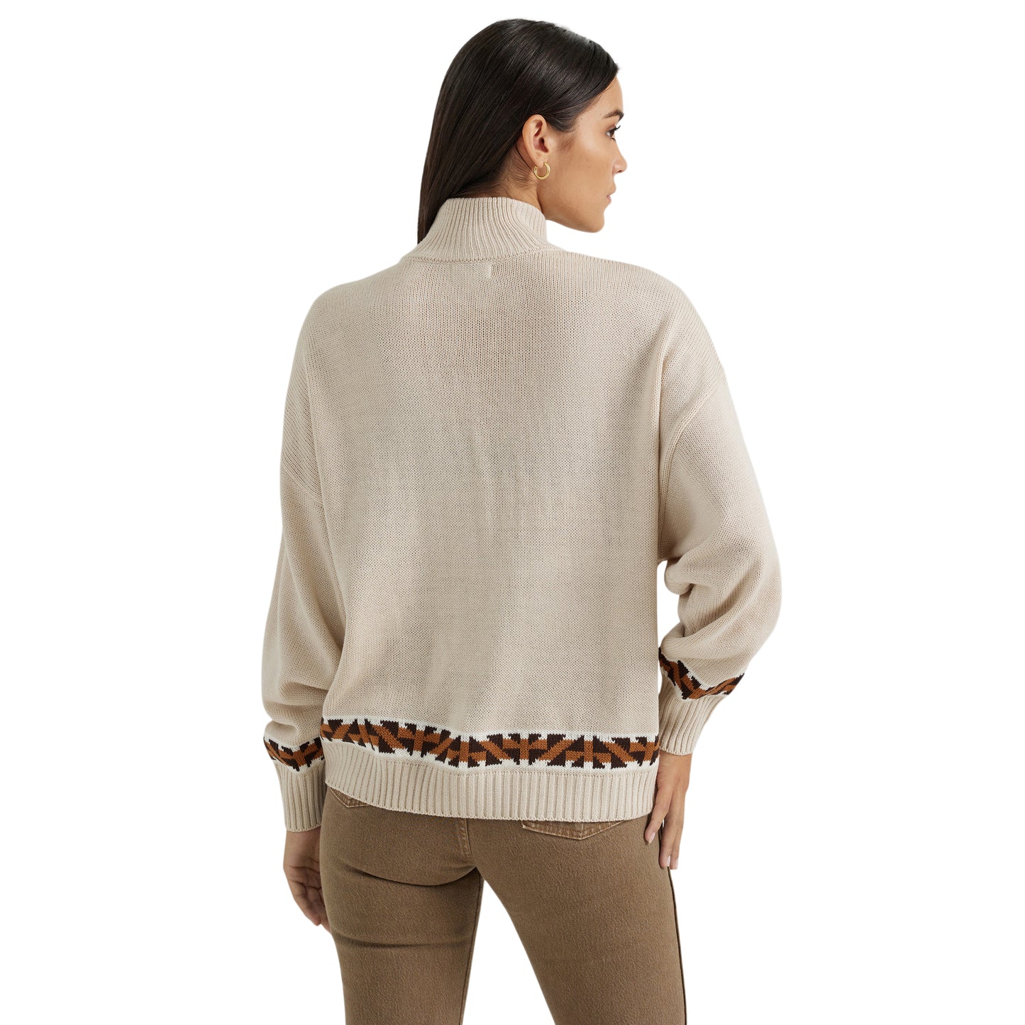 Women's Southwestern Quarter Zip Sweater