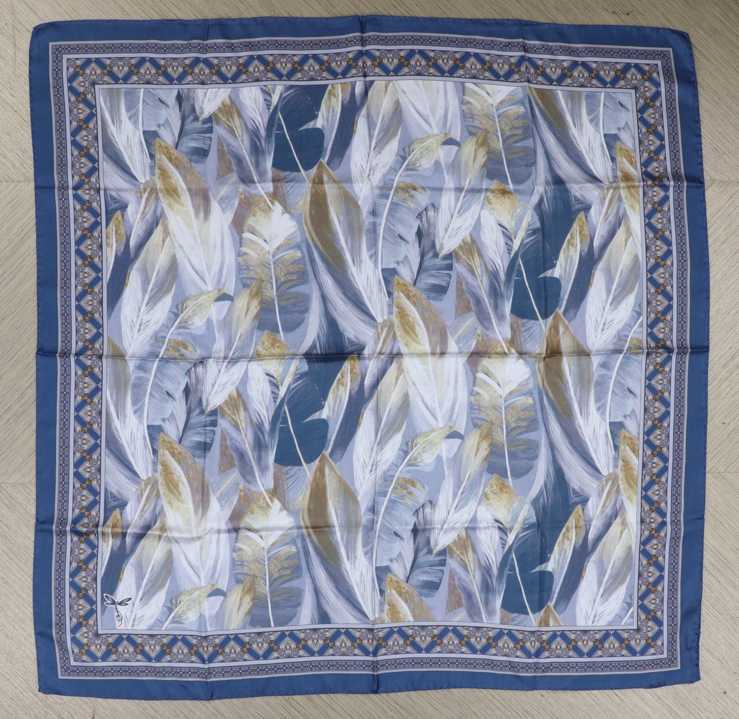 Feathers Silk Scarf - 38"