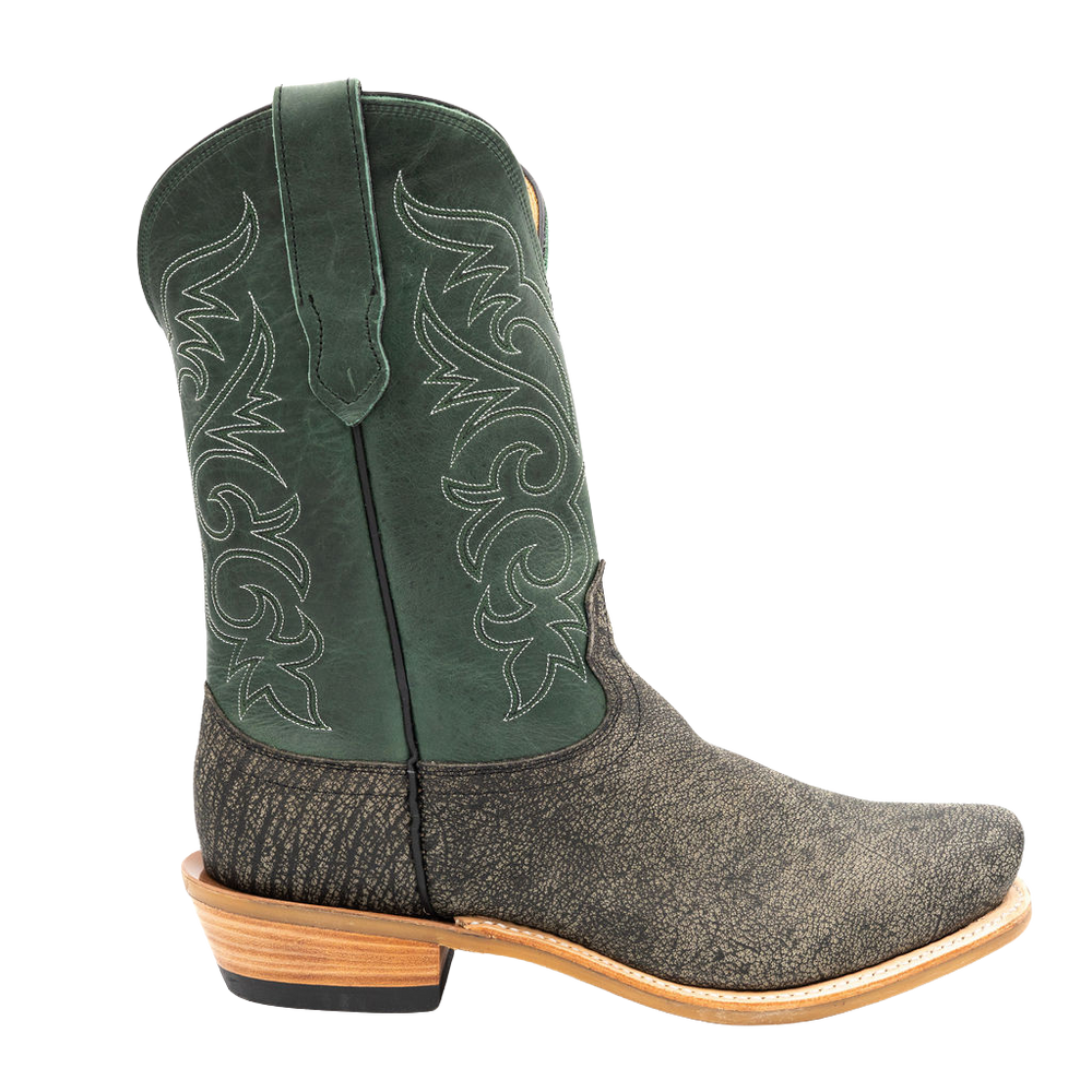 Grey Cape Buffalo Cutter Toe Boots
