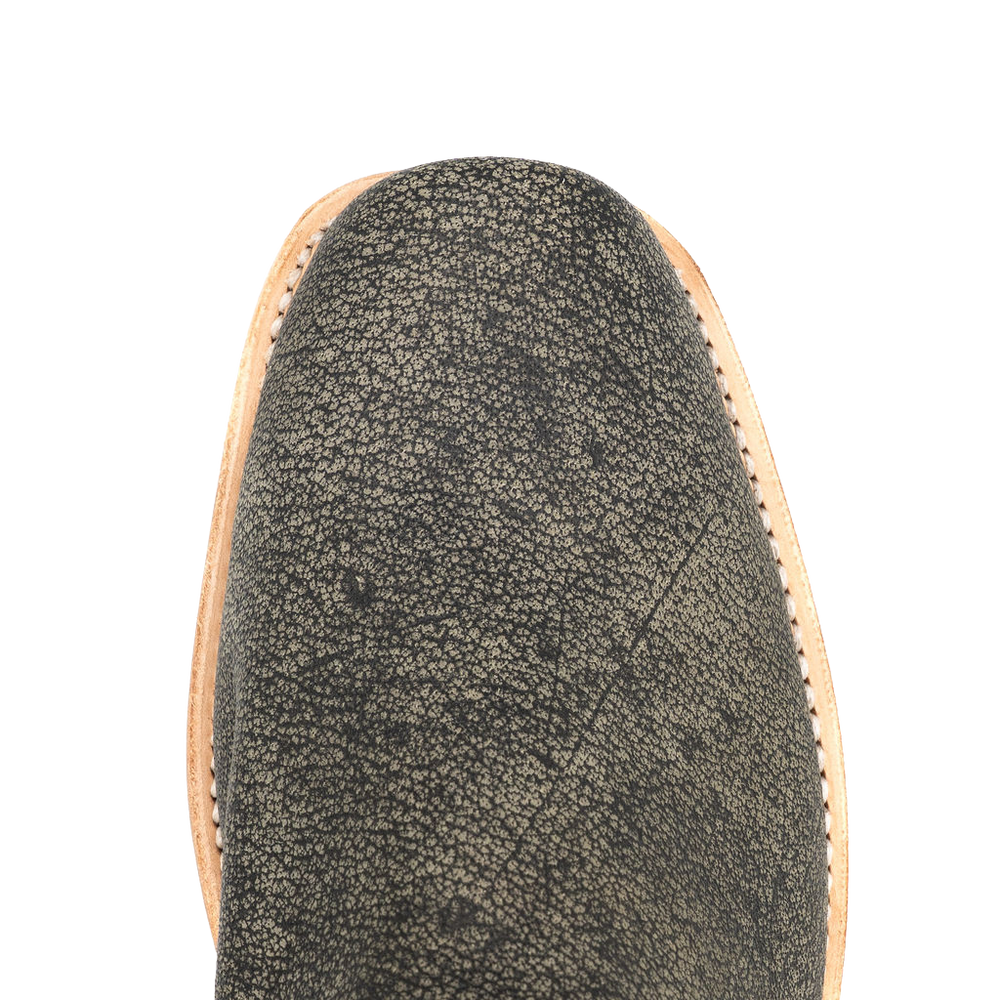 Grey Cape Buffalo Cutter Toe Boots