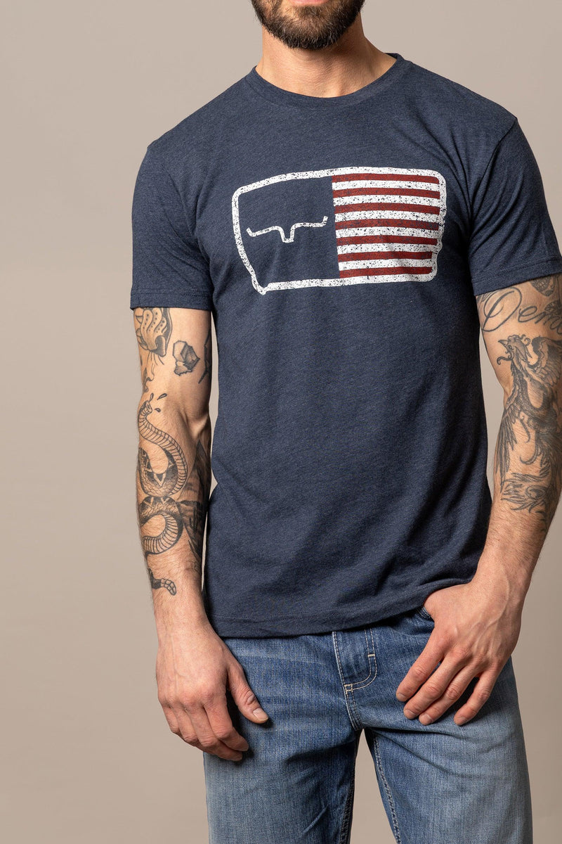 American Trucker Tee in Navy