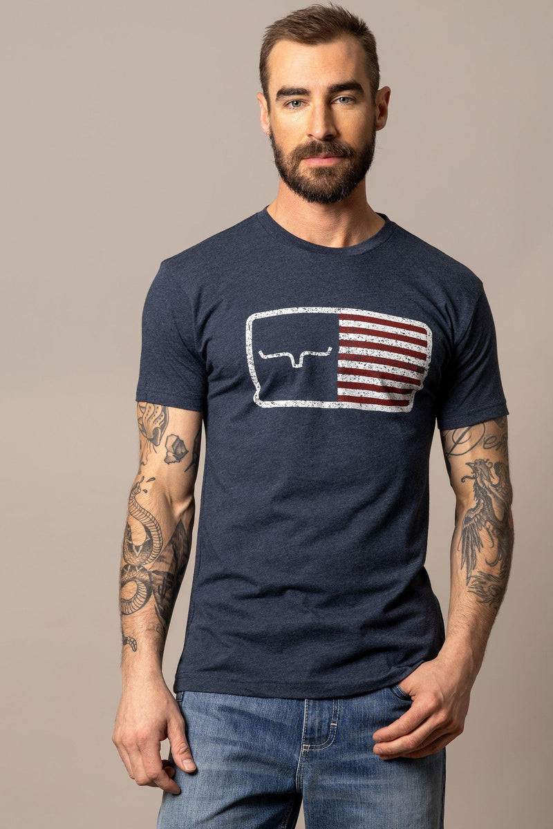 American Trucker Tee in Navy