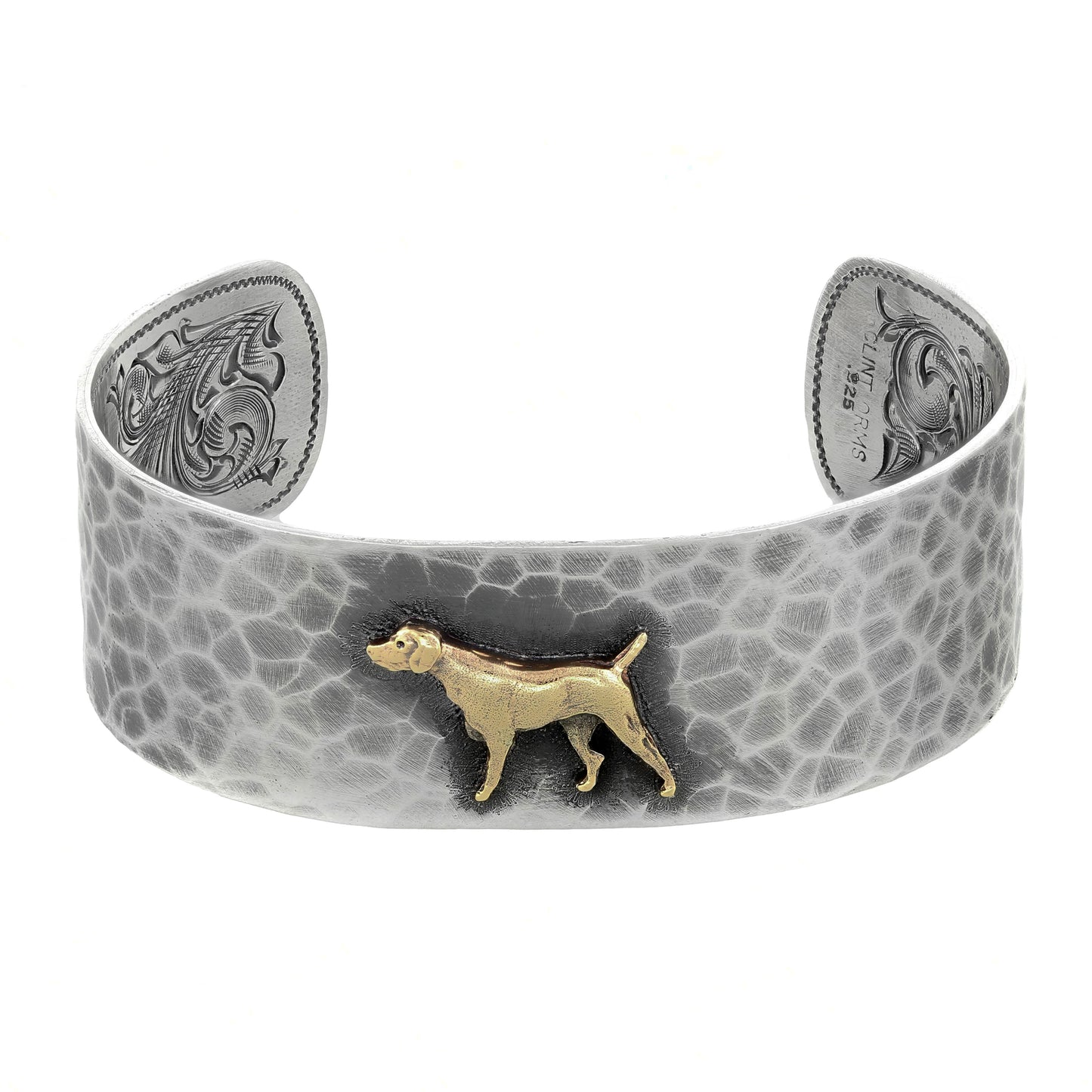 Sterling Silver Bracelet 1420 Gold Pointer