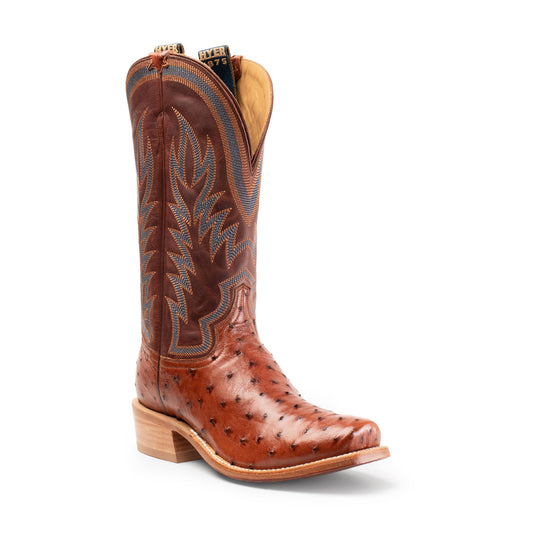 The Culver Cutter Toe Boot in Brandy Ostrich