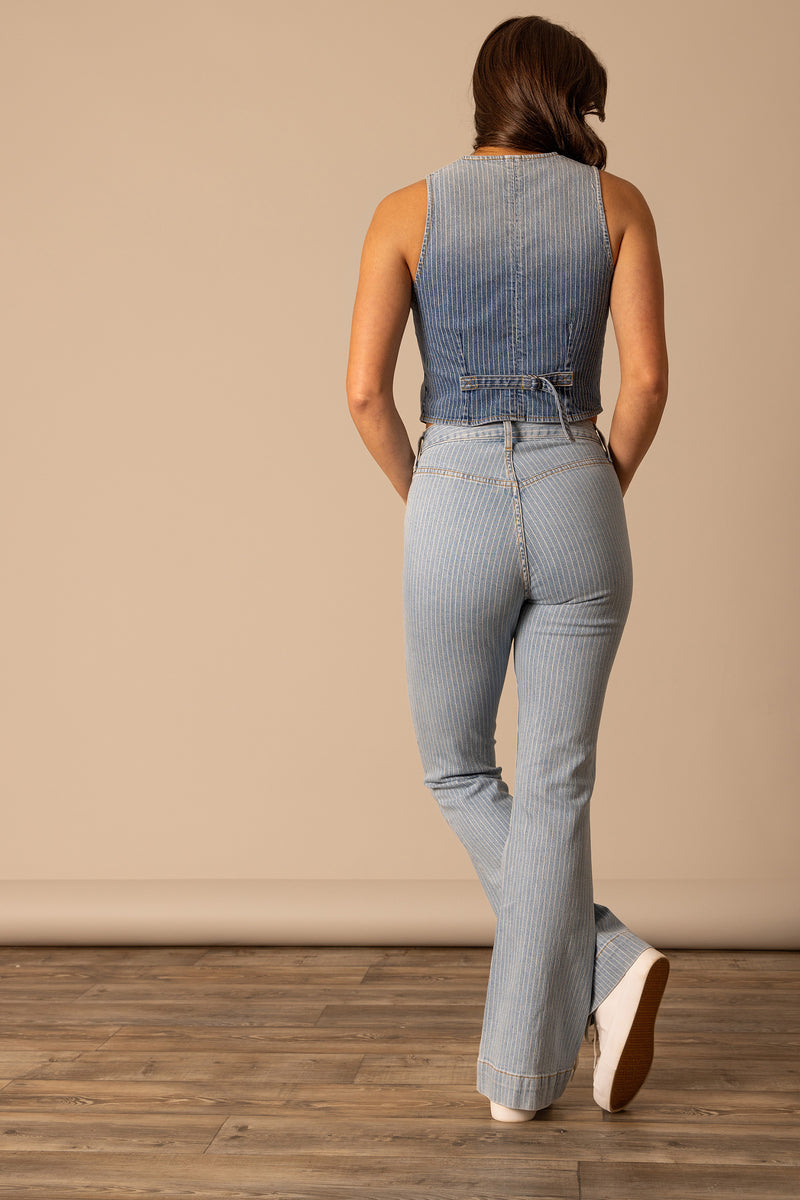 Crystal Pinstripe Jean