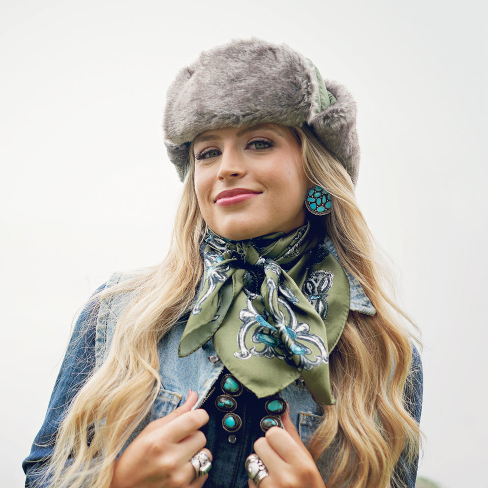 Long & Tall Scarf - Turqs And Conchos