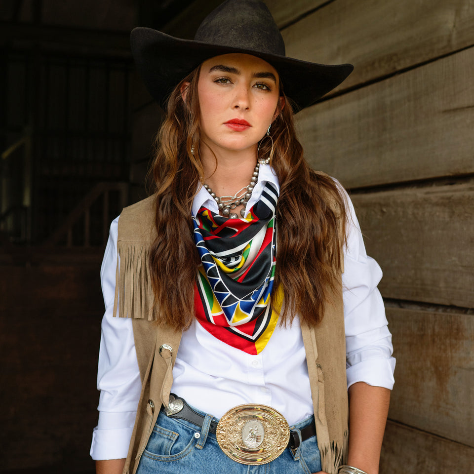 Long & Tall Scarf - Highly Decorated