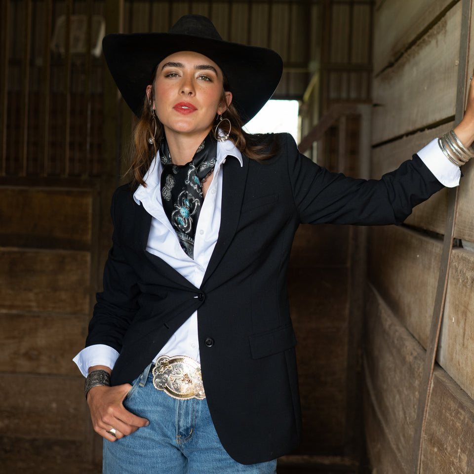 Long & Tall Scarf - Turqs And Conchos