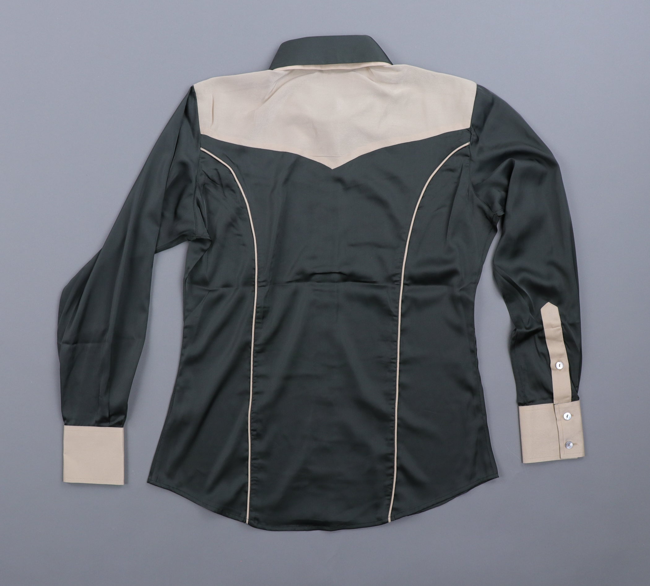 Palomino x Kultured Rider Show Shirt Dark Green/Tan