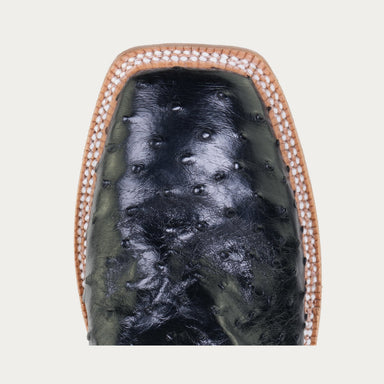 Langdon Square Toe Ostrich Boot