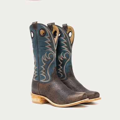 McCune Cutter Toe Long-Wear Cowboy Boot Chocolate Bison