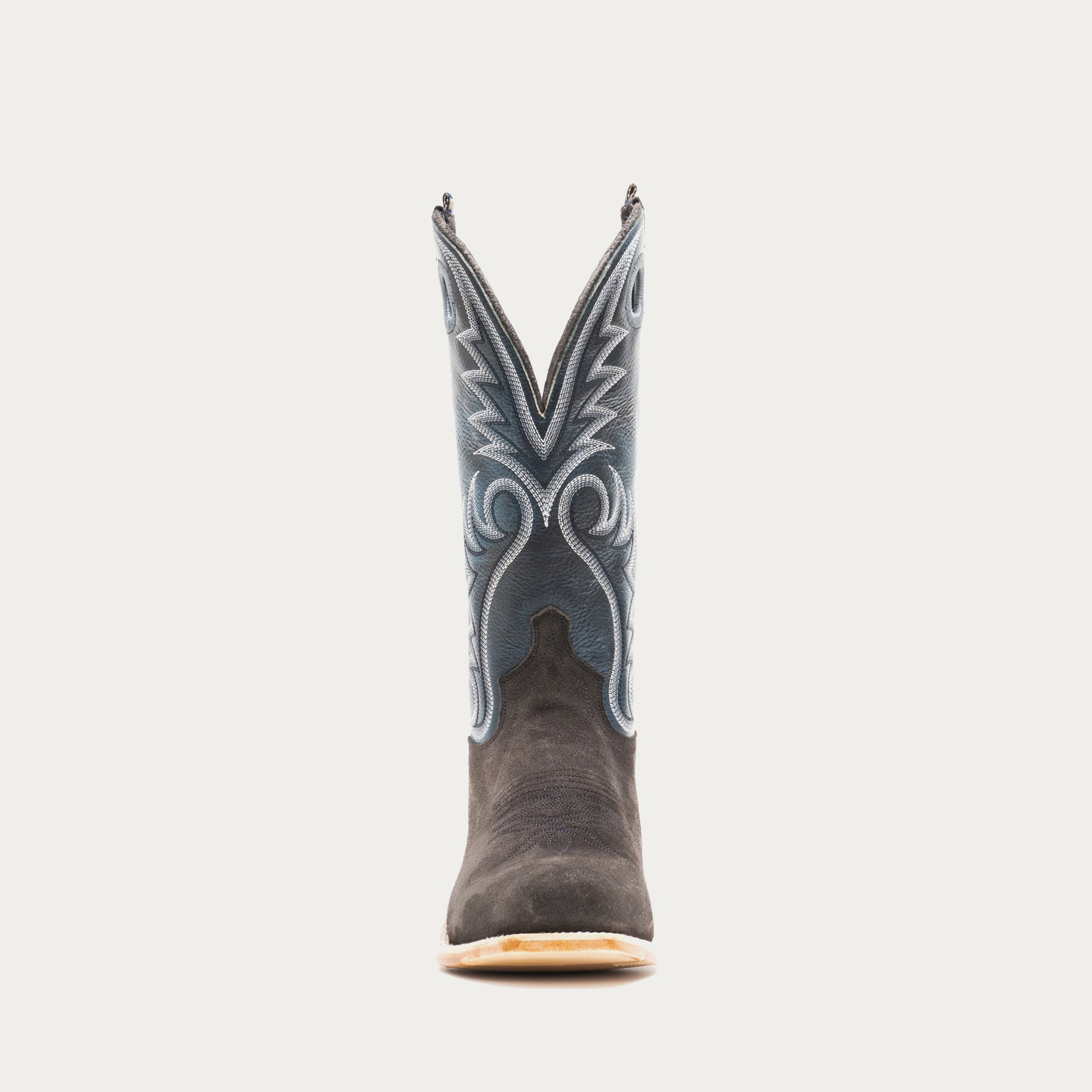 McCune Cutter Toe Long-Wear Cowboy Boot Charcoal Roughout